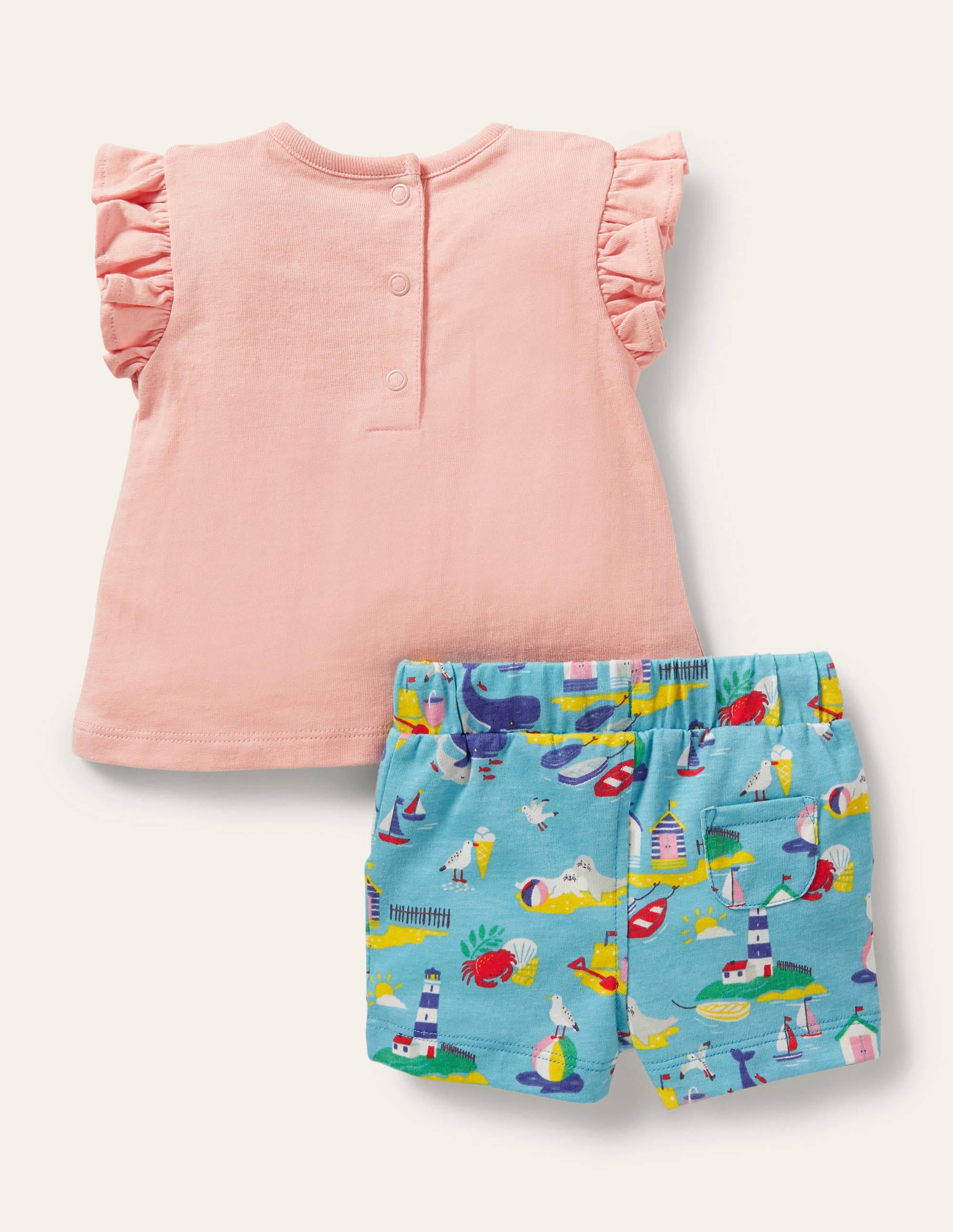 Frill Appliqué Playset-Aqua Coastal Seagull - Image 2
