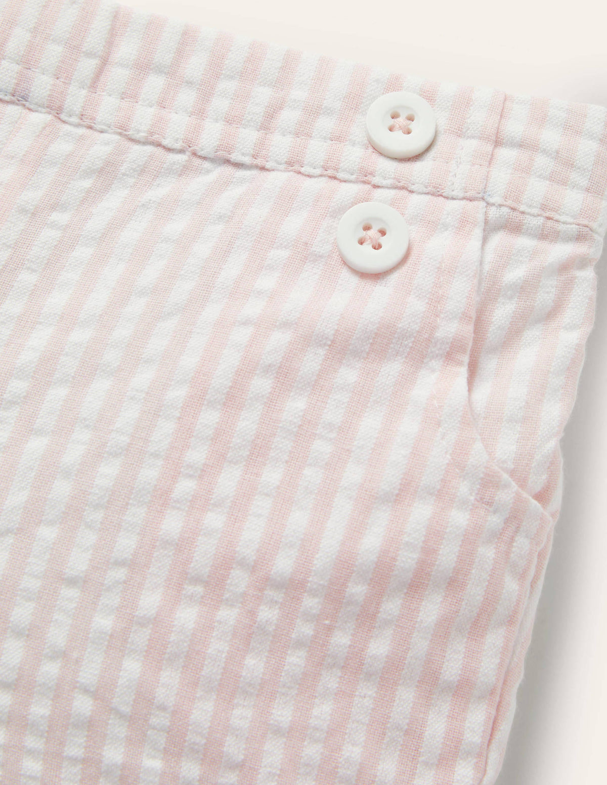 Woven Bloomers-Ivory/Pink Lemonade Ticking-3