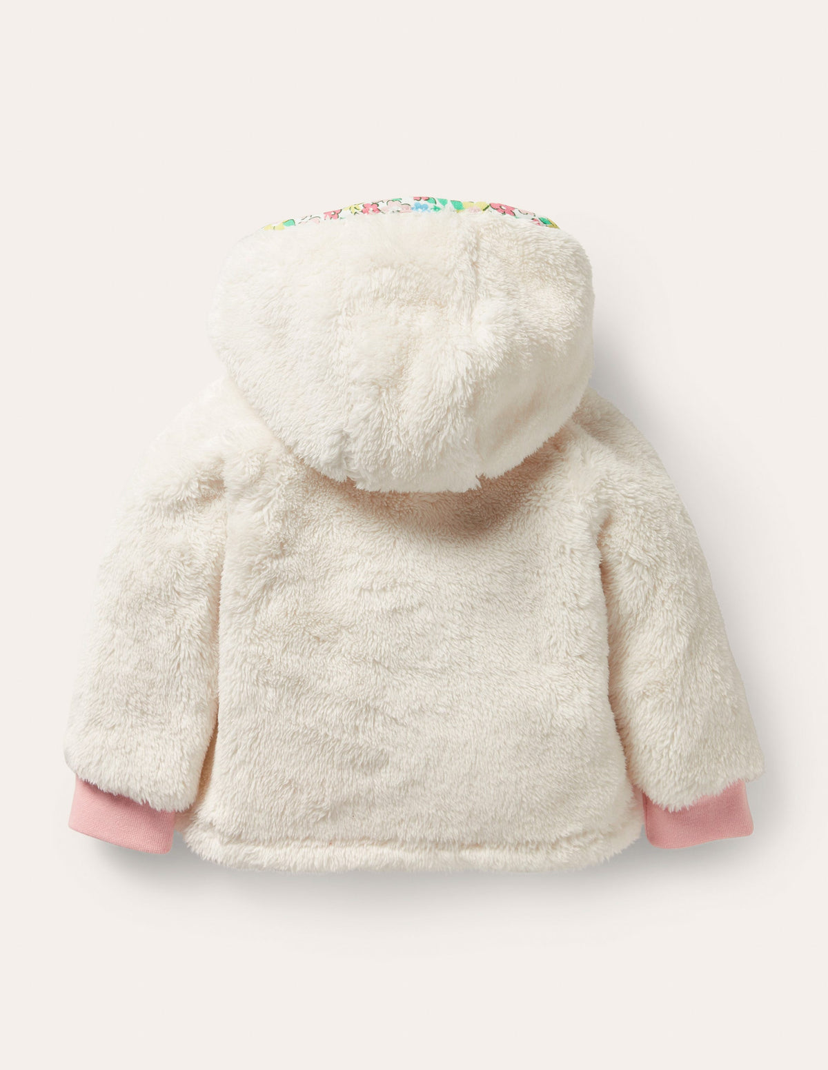 Heart Pocket Teddy Jacket-Oatmeal-2