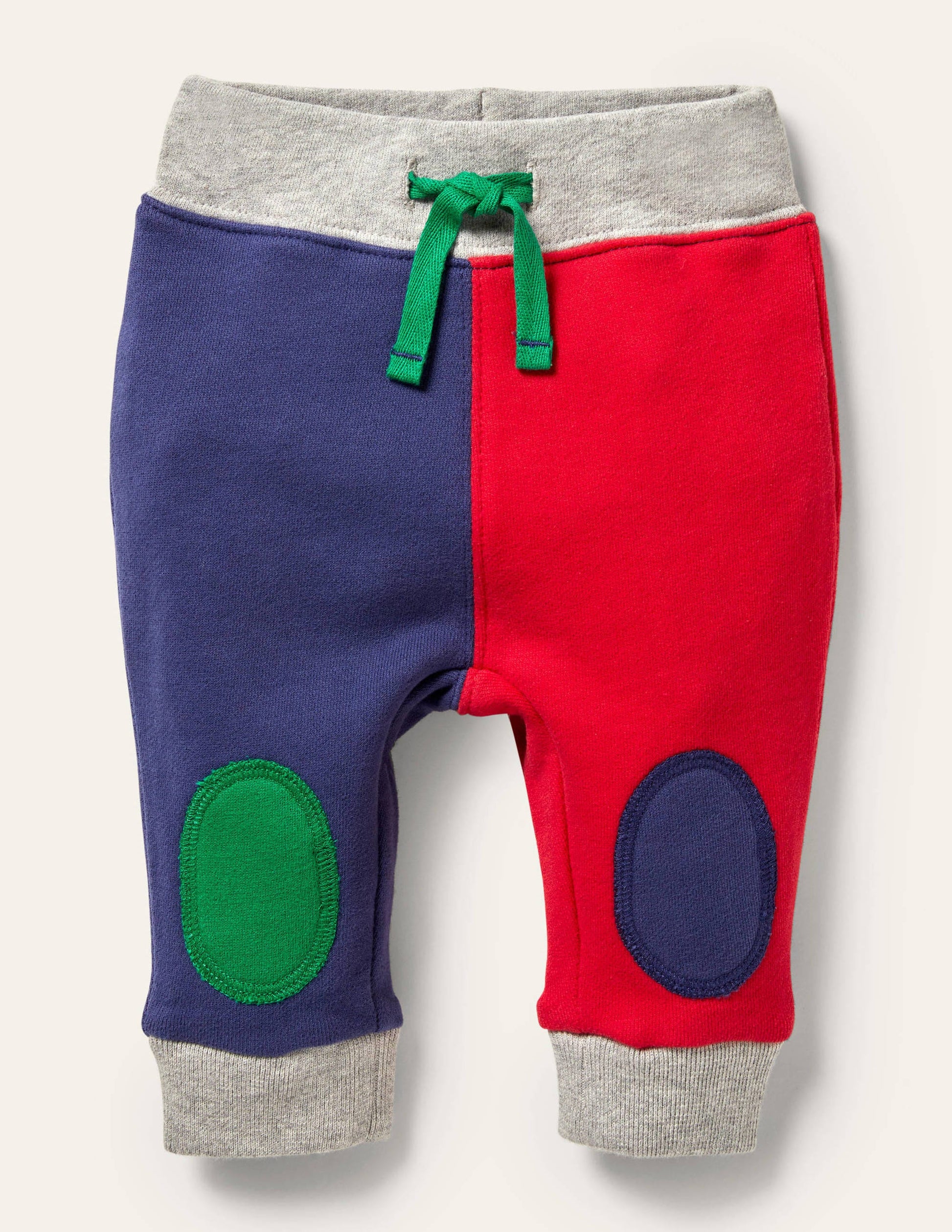 Jerseyhose mit Mustermix-Erdbeerrot/Segelblau-1