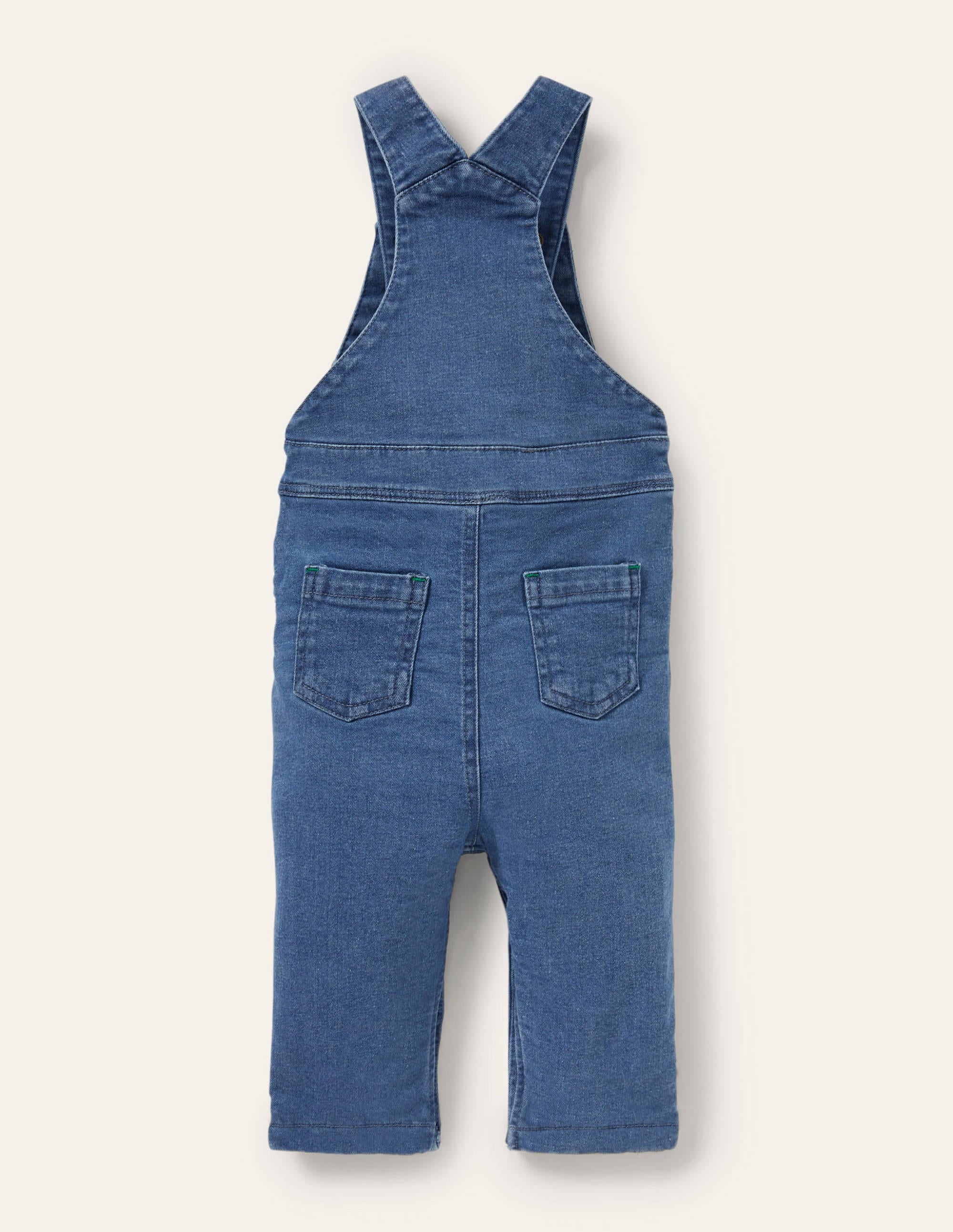 Denim-Latzhose mit Applikation-Chambray, Bauernhoftiere - Image 2
