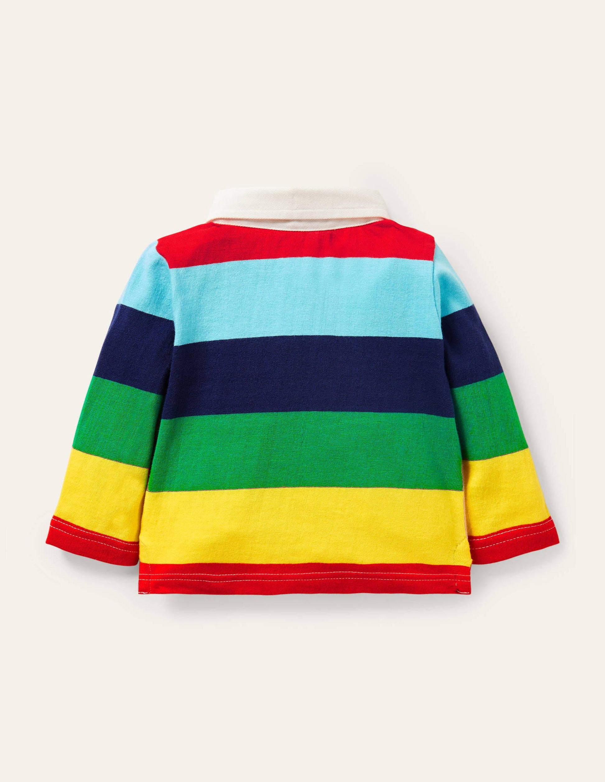 Appliqué Rugby T-shirt-Multi Rainbow-2