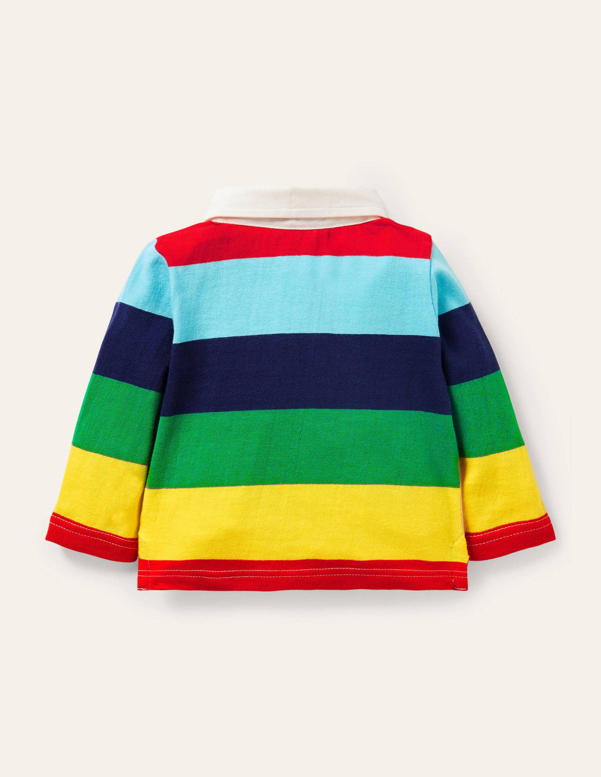Appliqué Rugby T-shirt-Multi Rainbow - Image 2