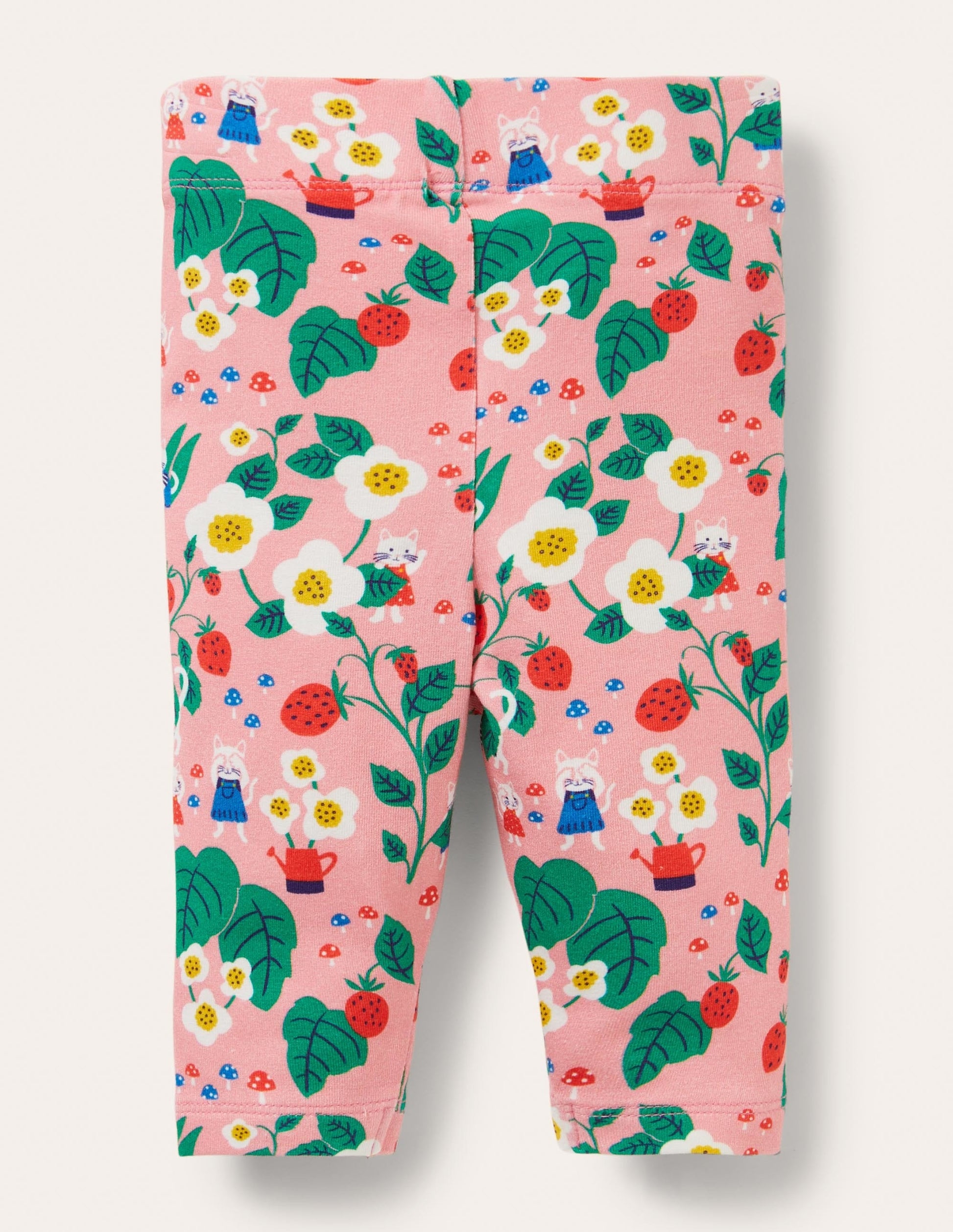 Baby-Leggings-Hellrosa, Erdbeermuster-2