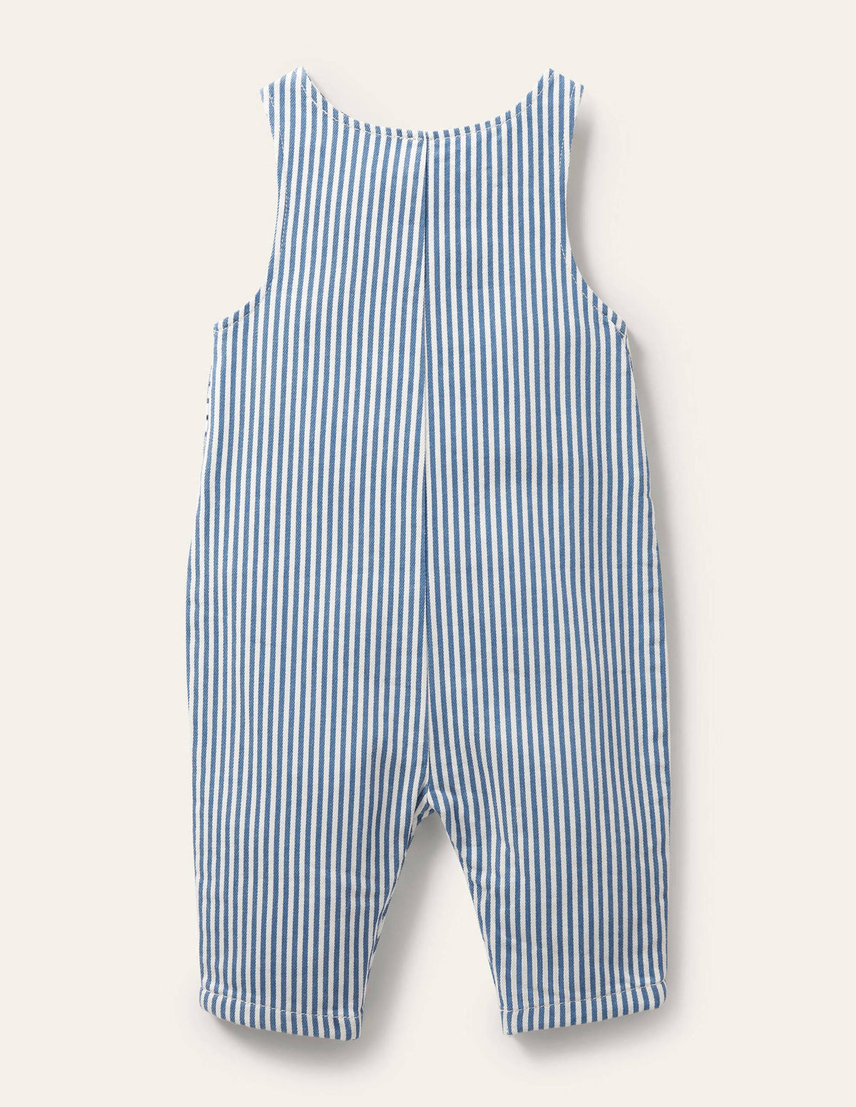 Appliqué Woven Romper-Ivory/Elizabethan Blue Puffins-2