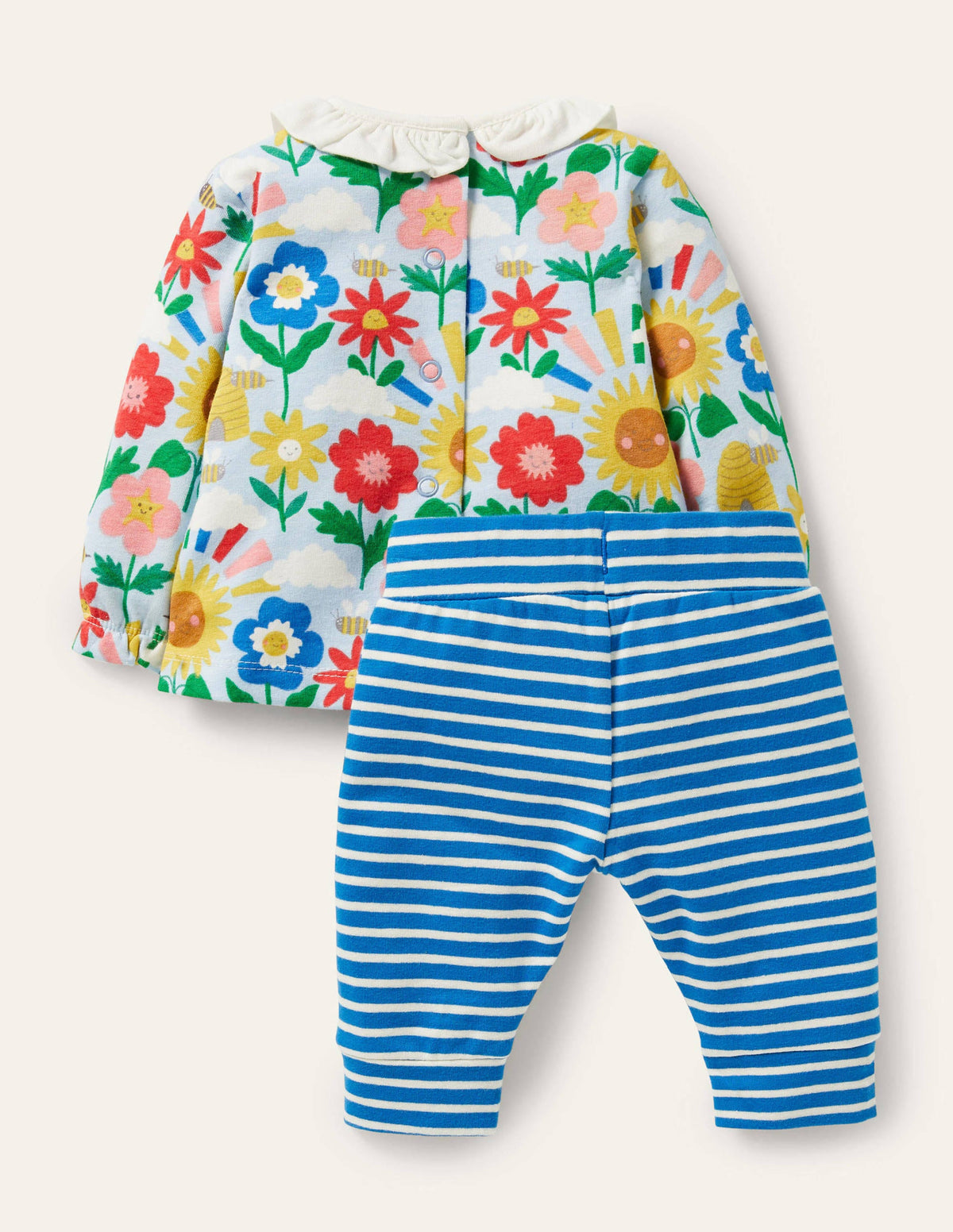 Ensemble en jersey tout doux-Motif Happy Flowers multi - Image 2
