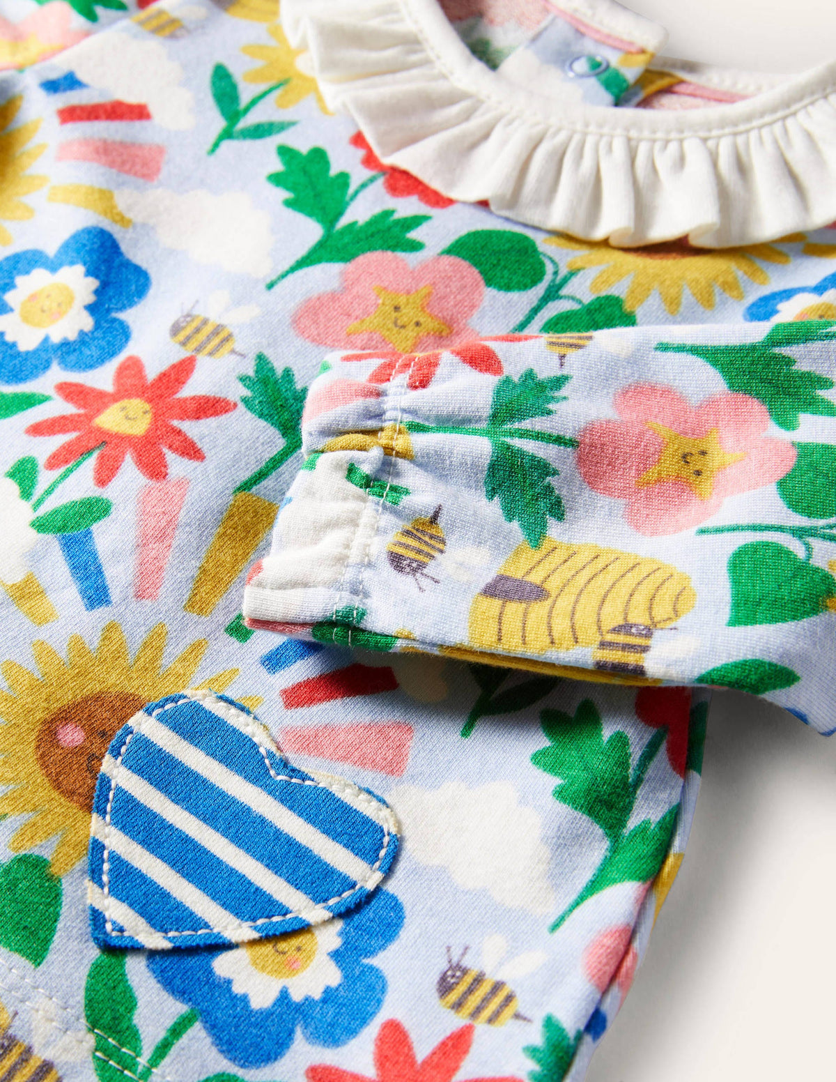 Ensemble en jersey tout doux-Motif Happy Flowers multi - Image 3