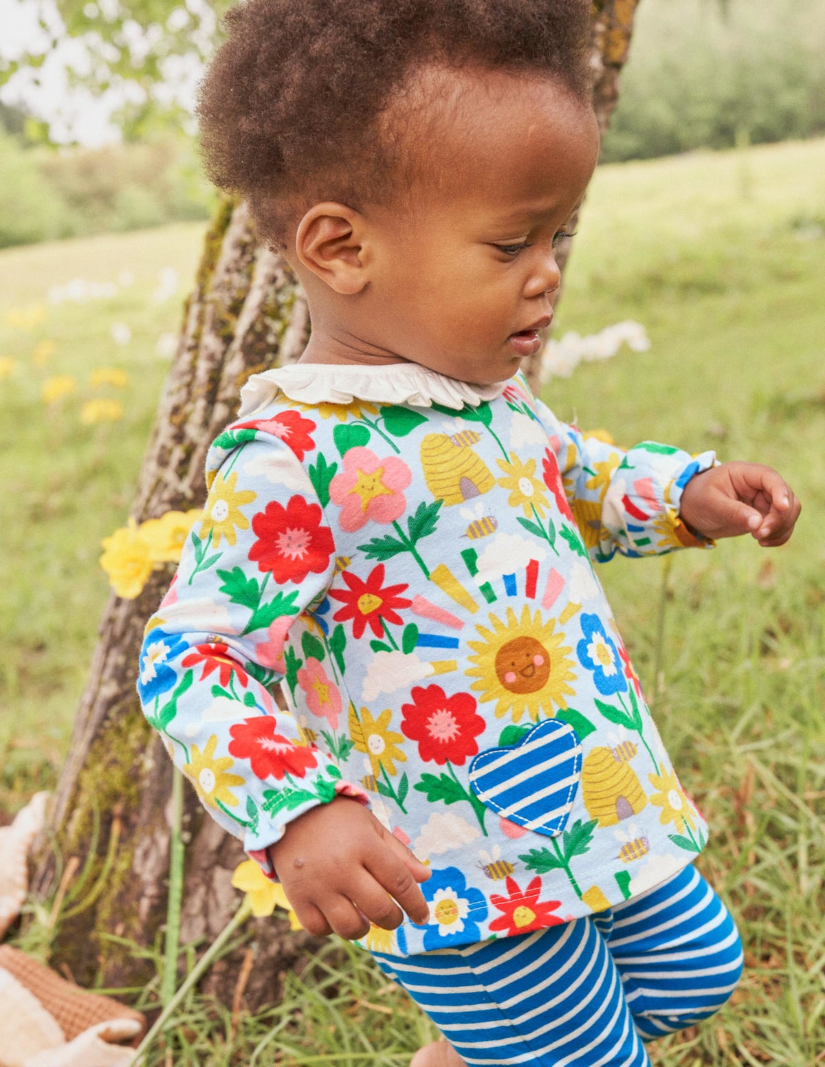 Ensemble en jersey tout doux-Motif Happy Flowers multi - Image 4