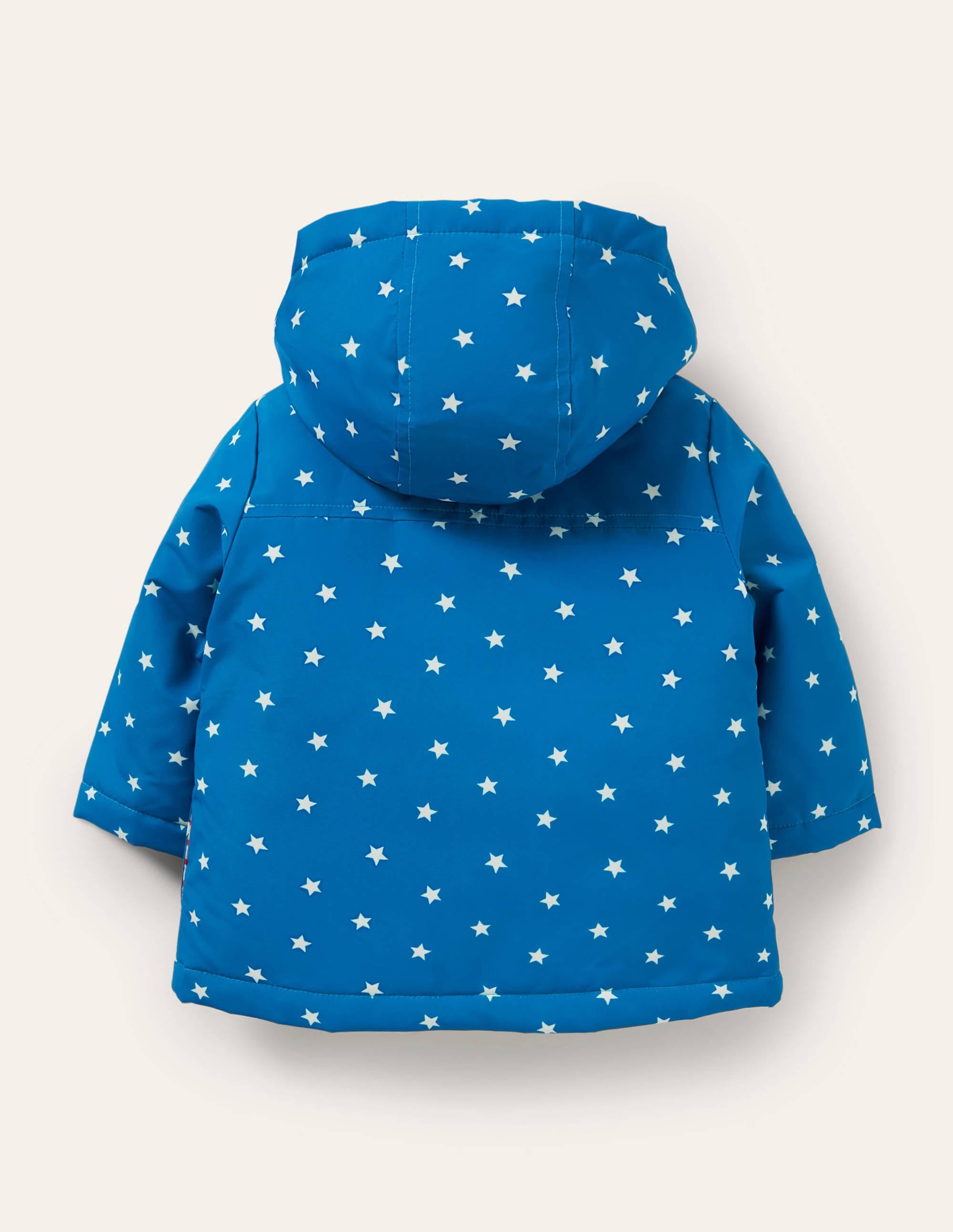 Regenjacke mit Applikation-Strahlendes Marineblau/Naturweiß, Weltall - Image 2