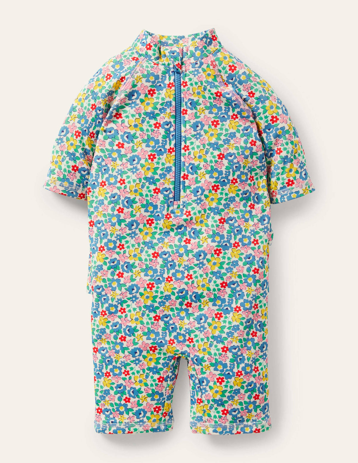 Combinaison de surf volantée avec protection solaire-Motif Spring Floral multi-1