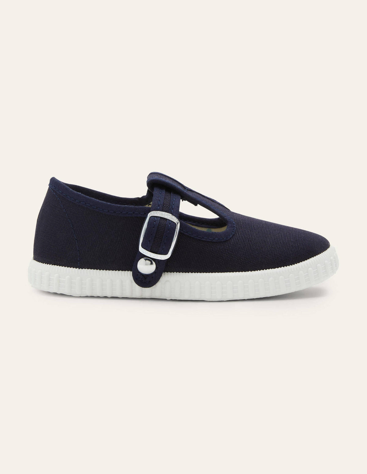 Canvas-Schuhe mit T-Steg-Marineblau - Image 2