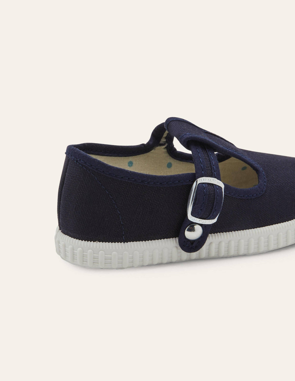 Canvas-Schuhe mit T-Steg-Marineblau - Image 3