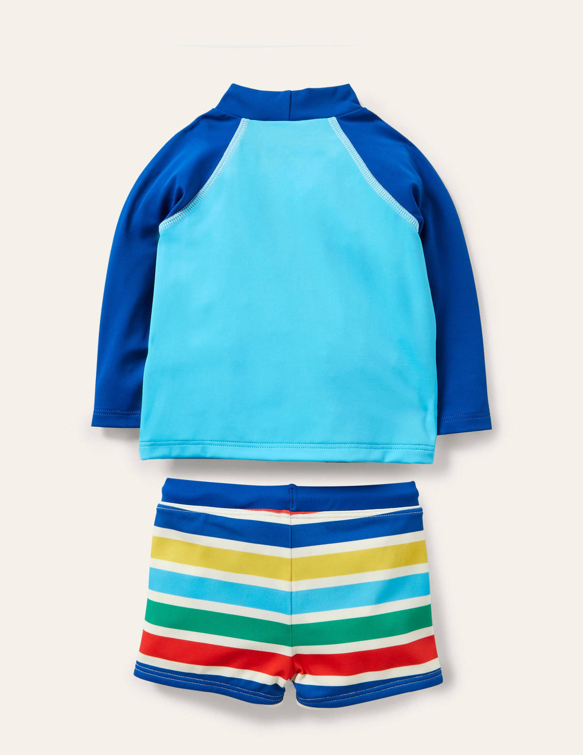 Badeset mit USF-Langarmshirt-Wasserblau-2