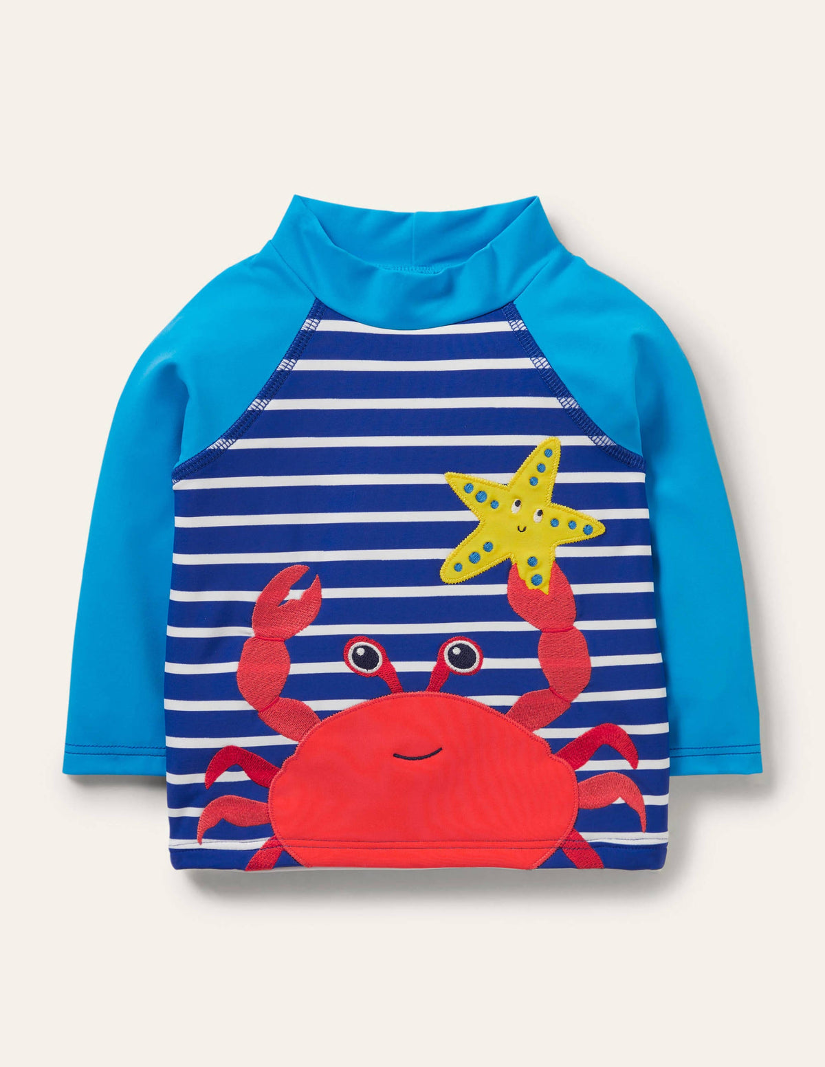 Badeshirt-Wellenblau, Meeresmotiv-1