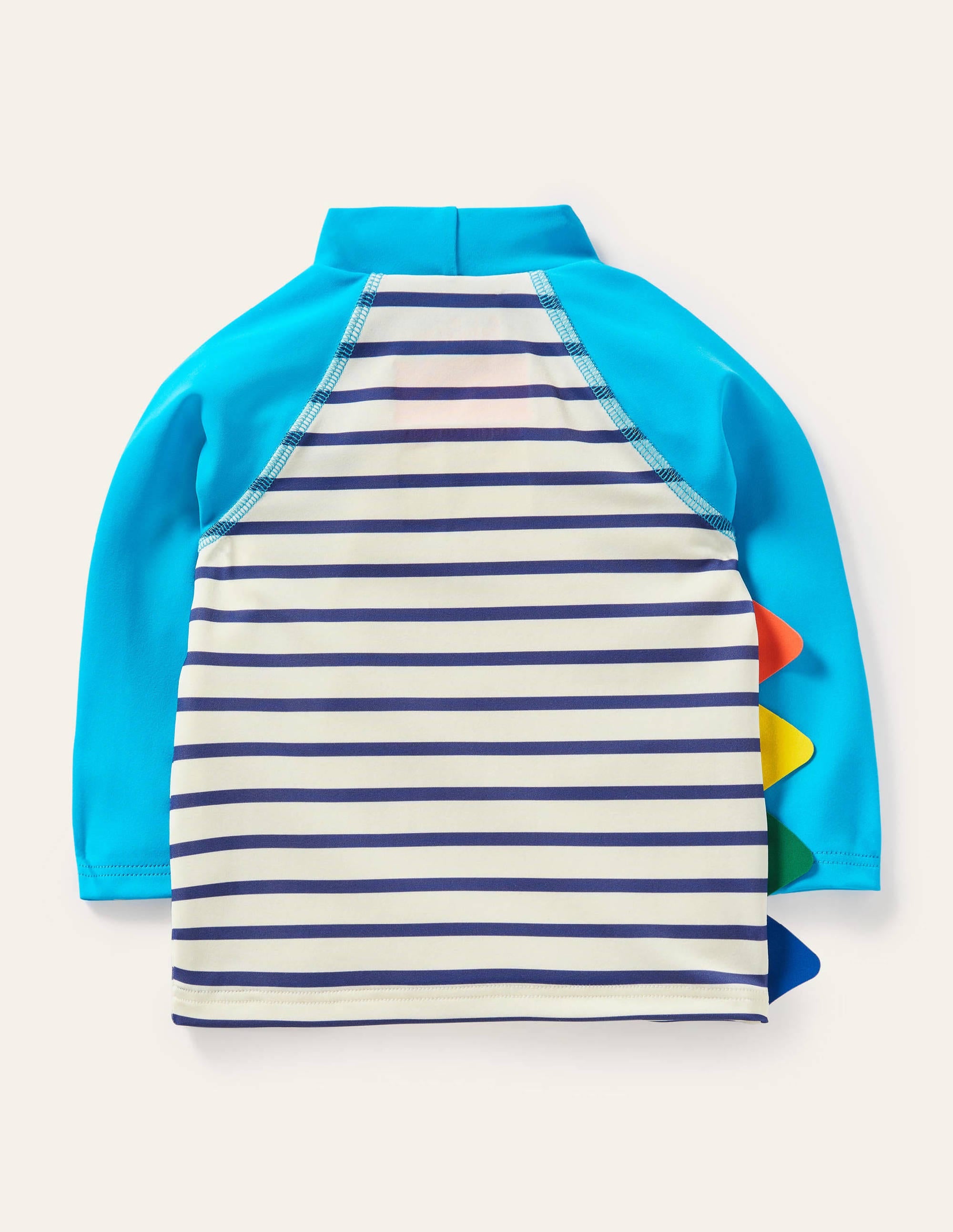 Badeshirt-Naturweiß/Segelblau, Krokodil - Image 2