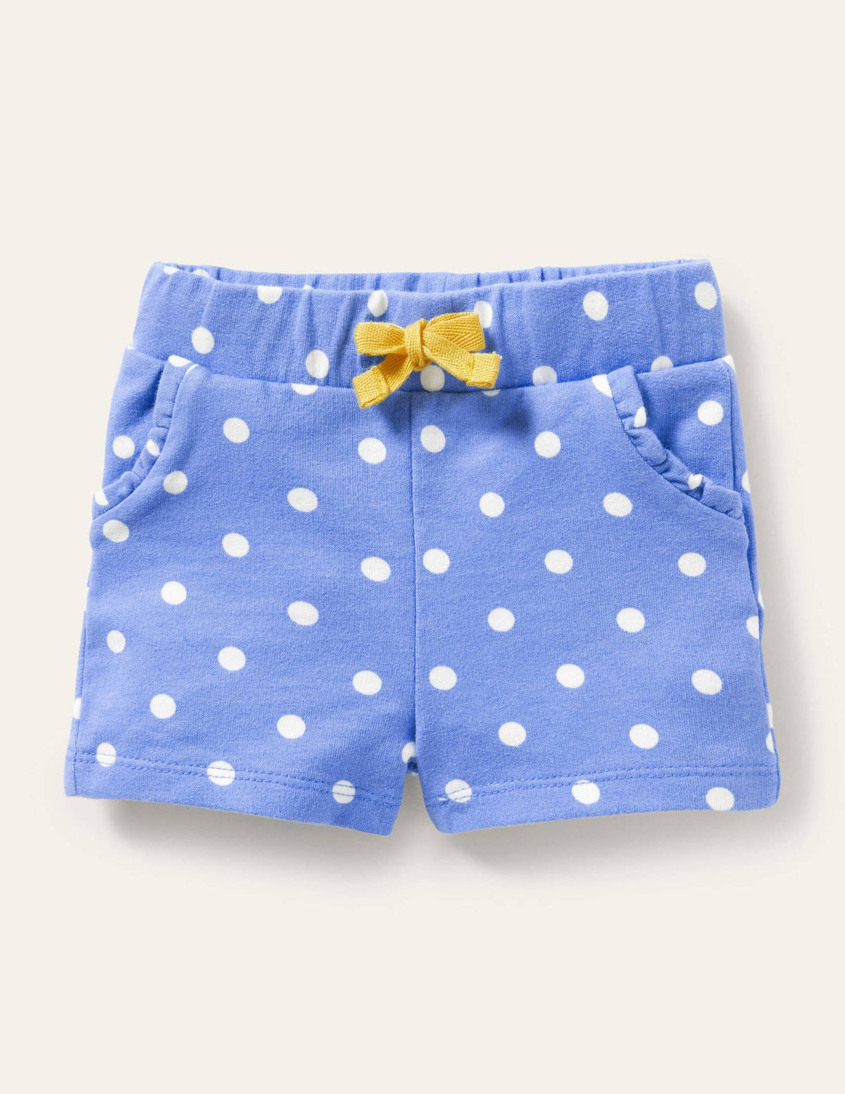 Short en jersey-Petit pois jacinthe des bois vif-1