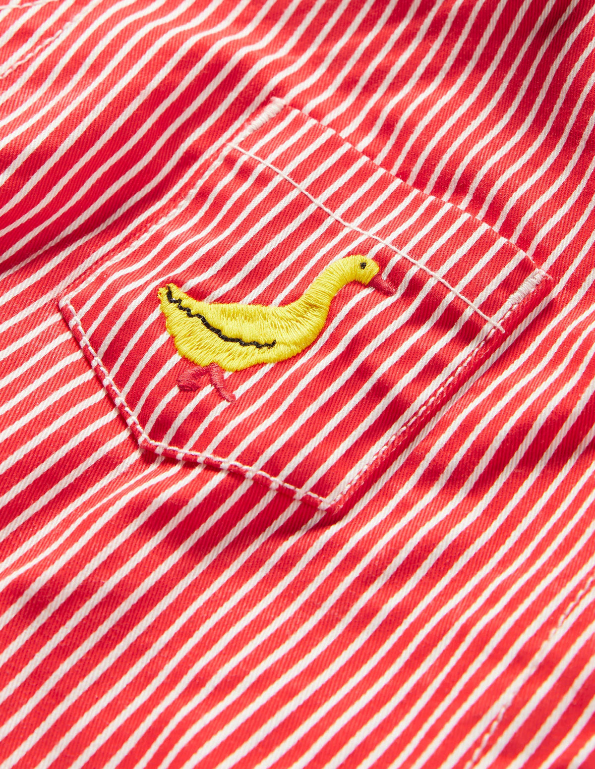 Nostalgisches Spielset-Naturweiß/Rot, Feine Streifen/Ente - Image 3