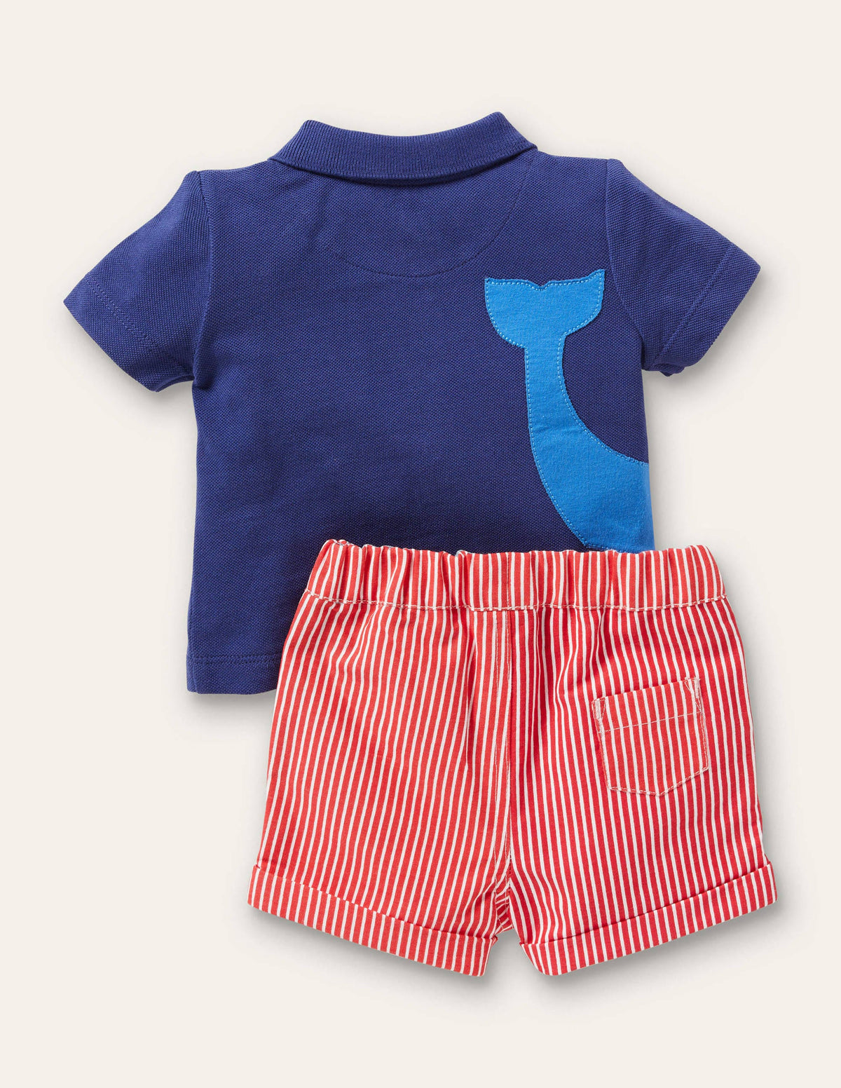 Spielset mit Poloshirt und Shorts-Segelblau, Wal - Image 2
