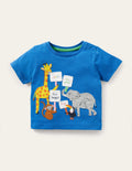 T-shirt en jersey à appliqué-Activistes de la jungle marina vif