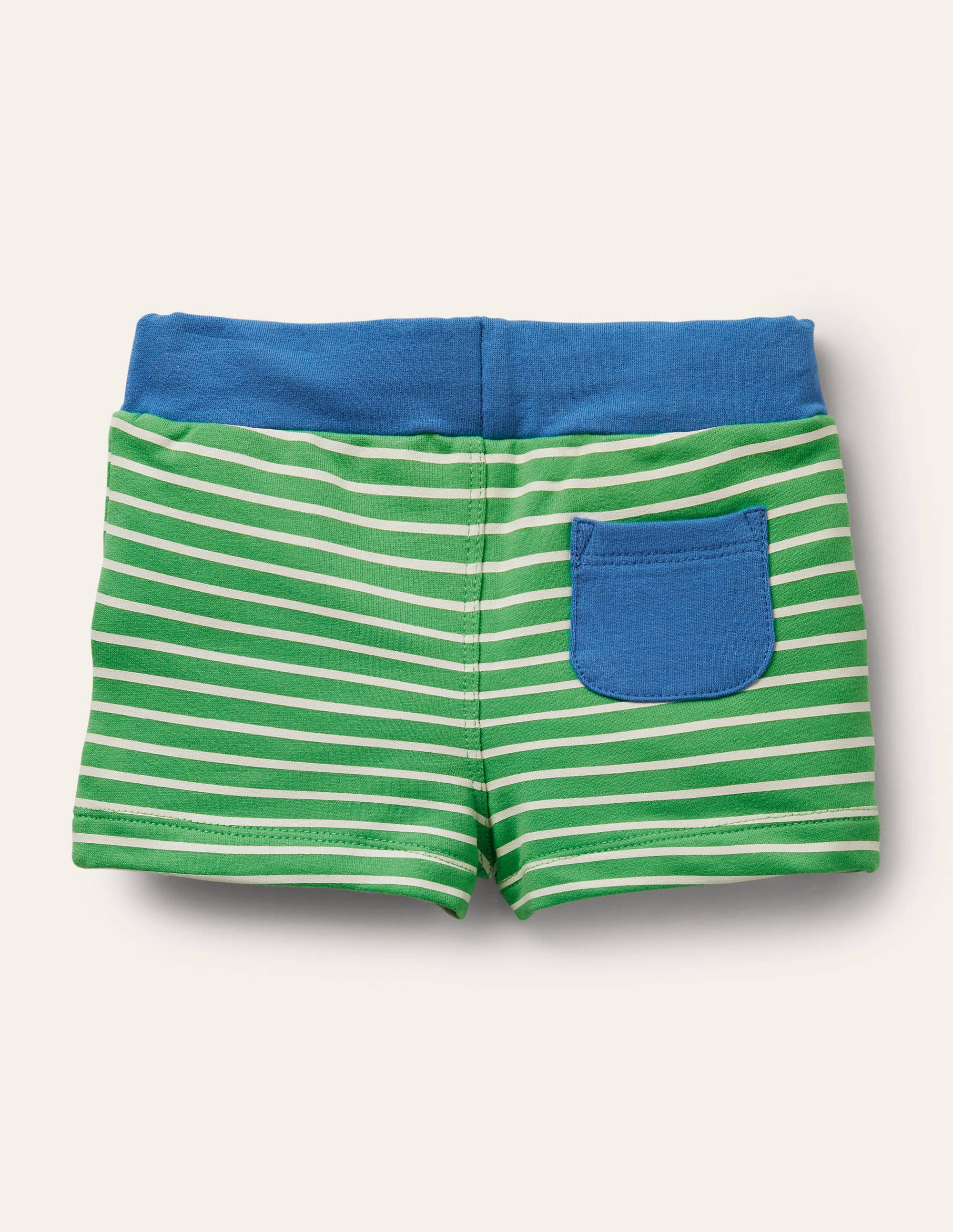 Jerseyshorts-Grün/Naturweiß - Image 2
