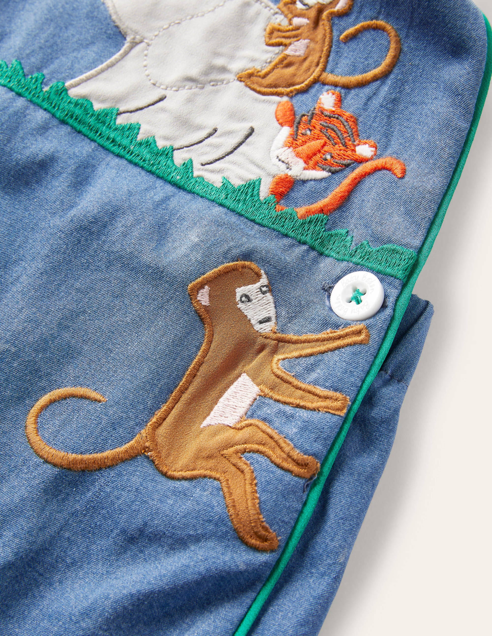 Kurze Weblatzhose-Mittlerer Faux-Uni, Tiere - Image 3