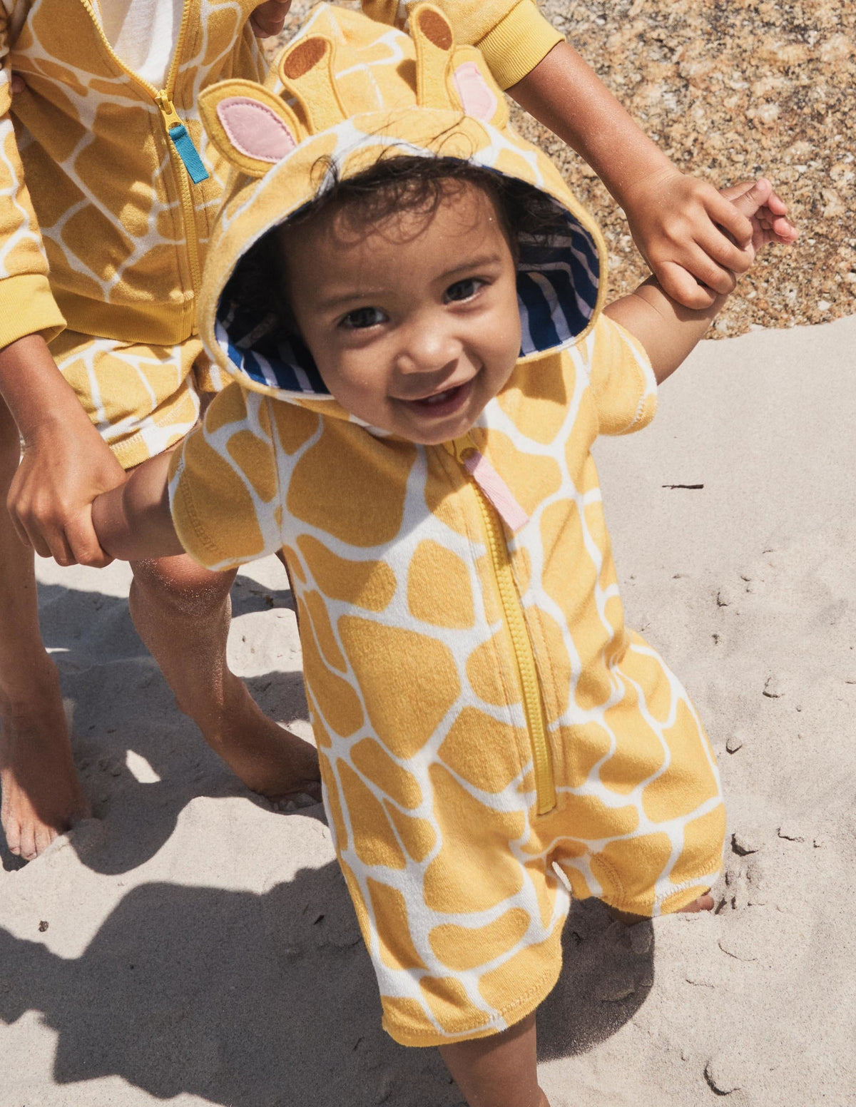 Origineller Frottee-Strampler-Narzissengelb, Giraffe-5