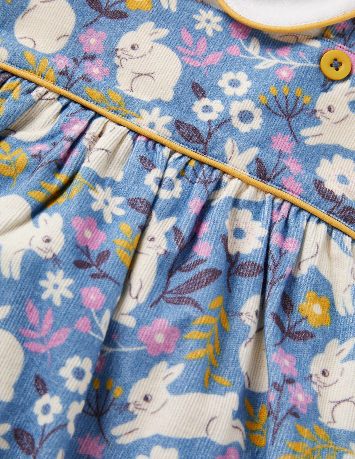 Ensemble 3 pièces avec barboteuse imprimée-Motif Bunny Field bleu - Image 3
