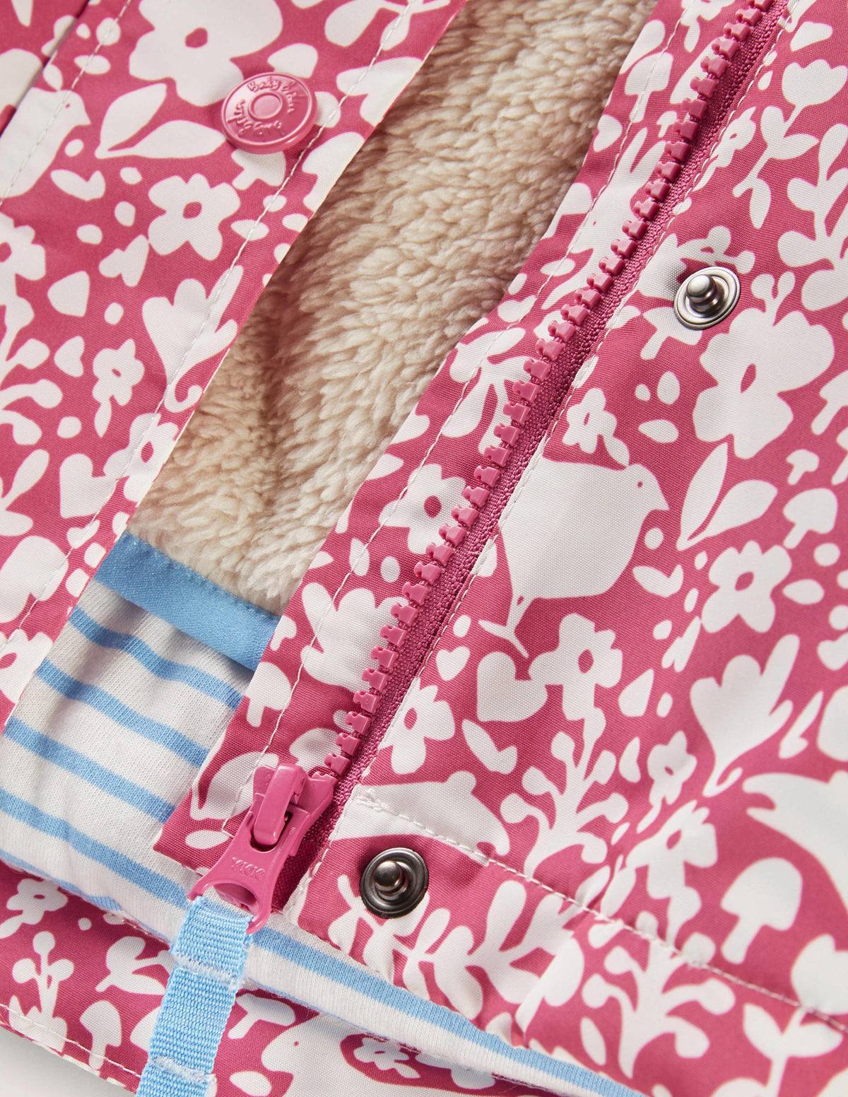 Pink Woodland 3-in-1 Hooded Coat-Bonbonrosa, Waldmotiv-3
