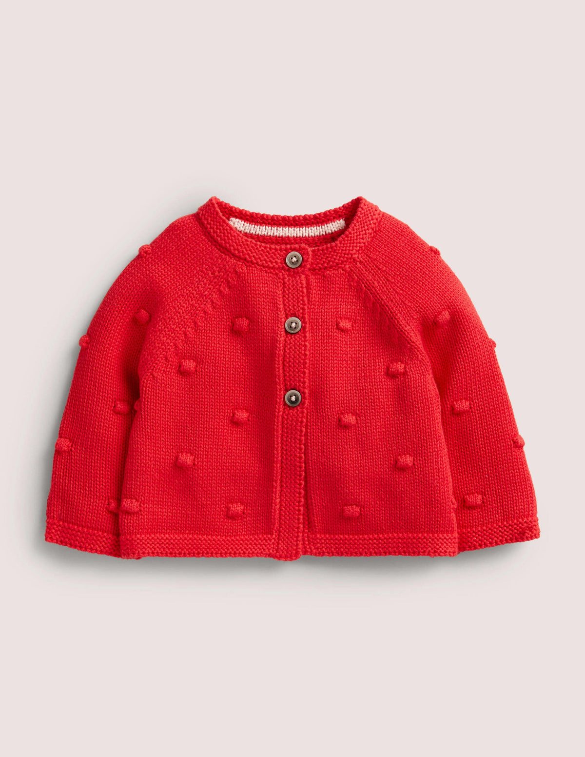 Bequemer Cardigan mit Bommeln-Rockabilly-Rot - Image 1