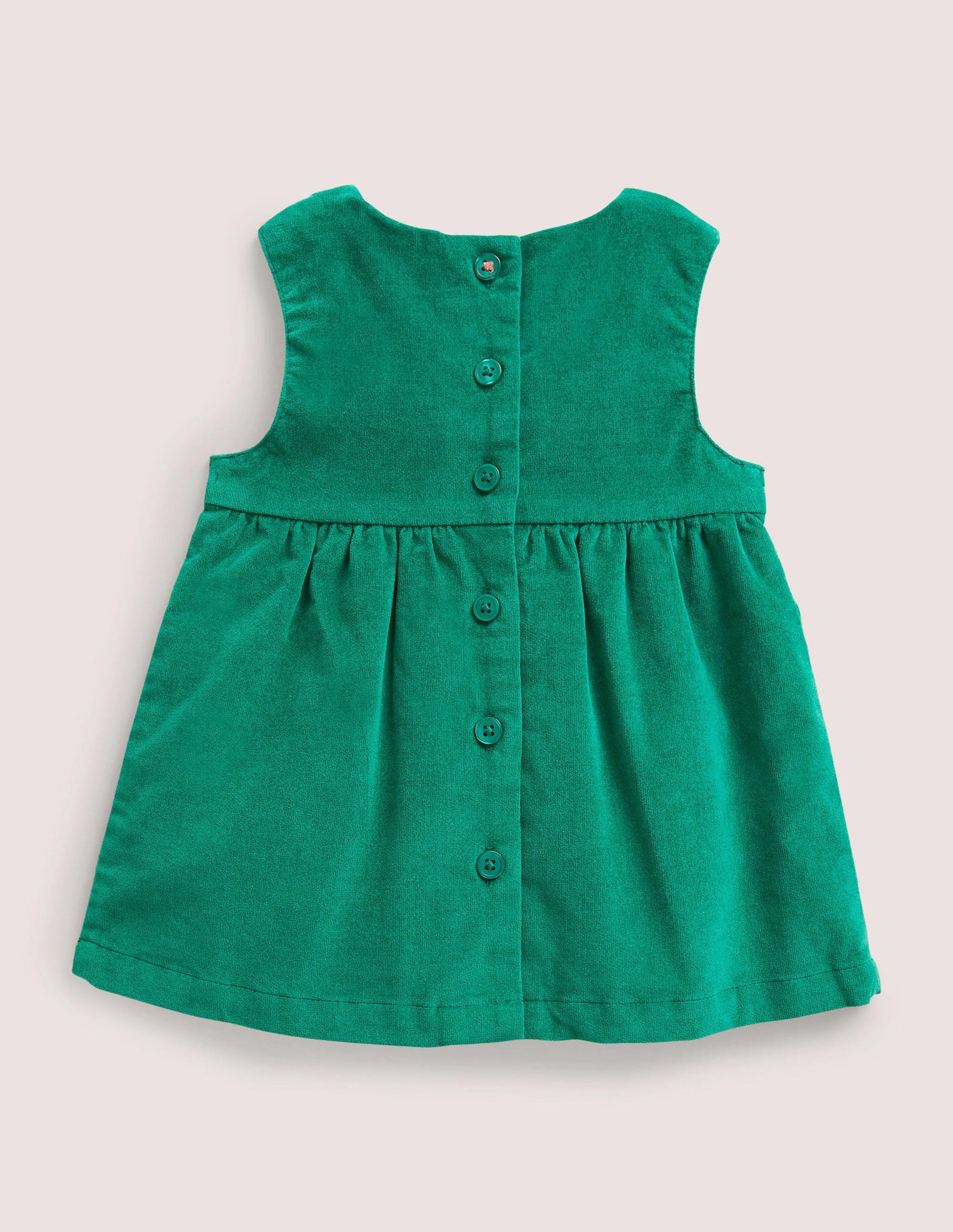 Trägerkleid aus Samt-Waldgrün, Weihnachtlich-2