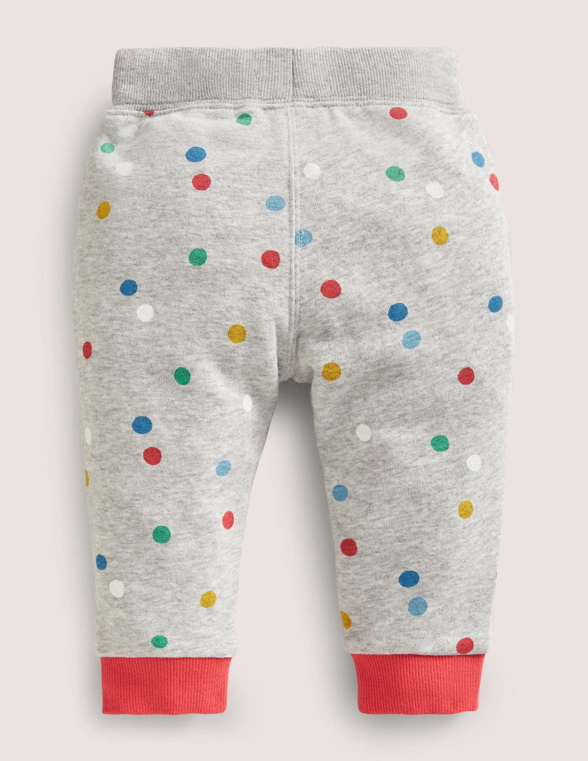 Bequeme Jerseyhose-Grau Meliert, Gemalte Tupfen - Image 2