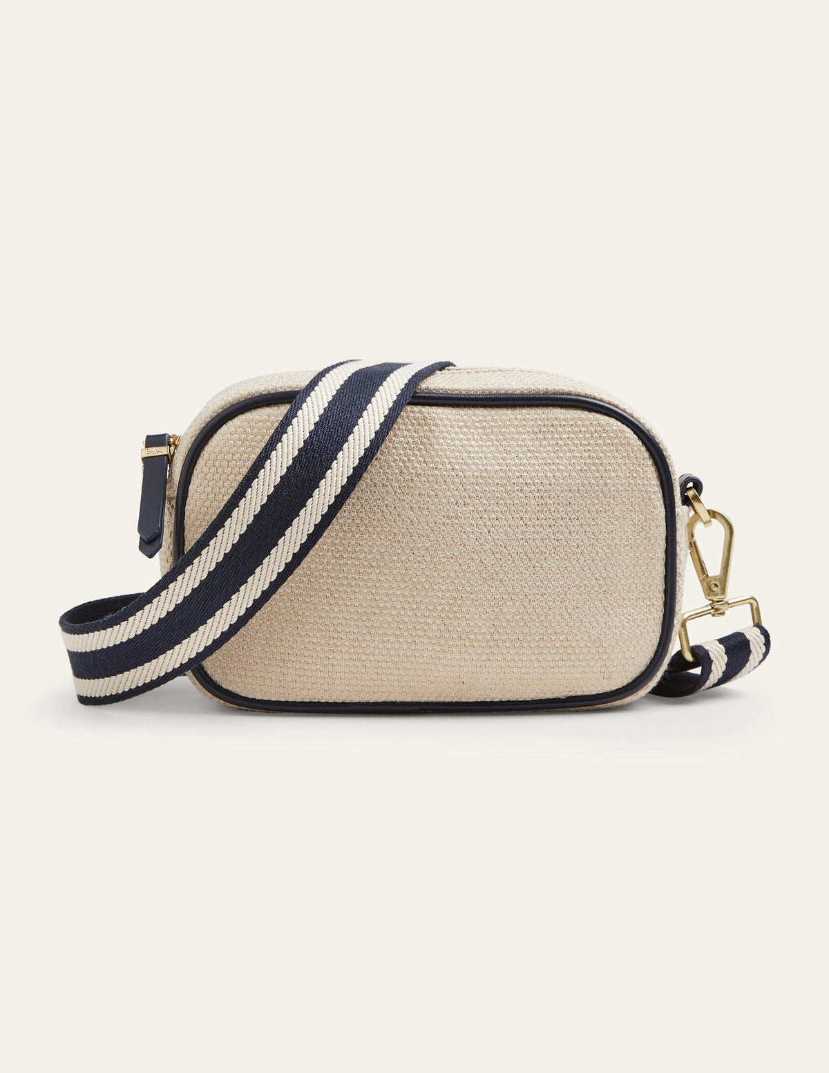 Sac à bandoulière en toile-Doré métallisé-5