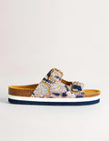 Ottoline Sandalen-Französisches Navy, Paisley-Knospen