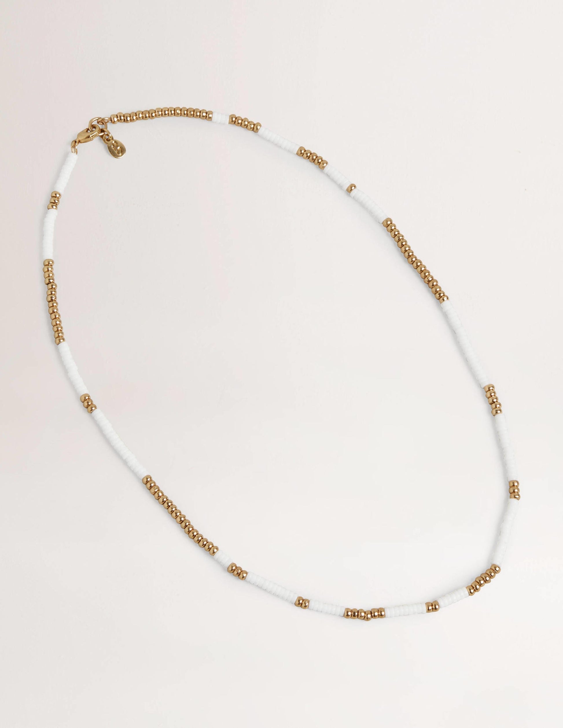 Beaded Necklace-Ivory-1