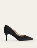 Escarpins en daim intemporels-Noir