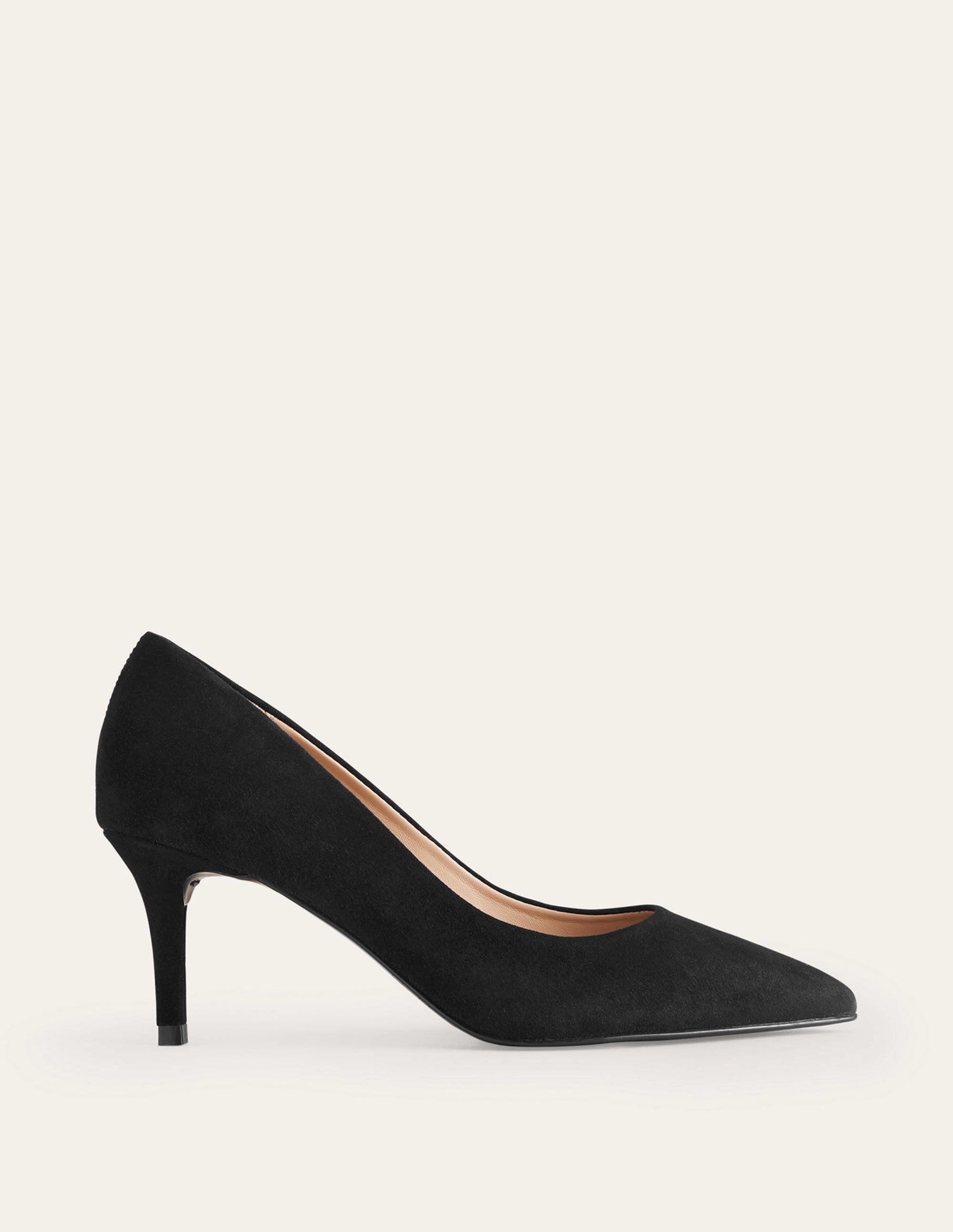 Escarpins en daim intemporels-Noir - Image 1