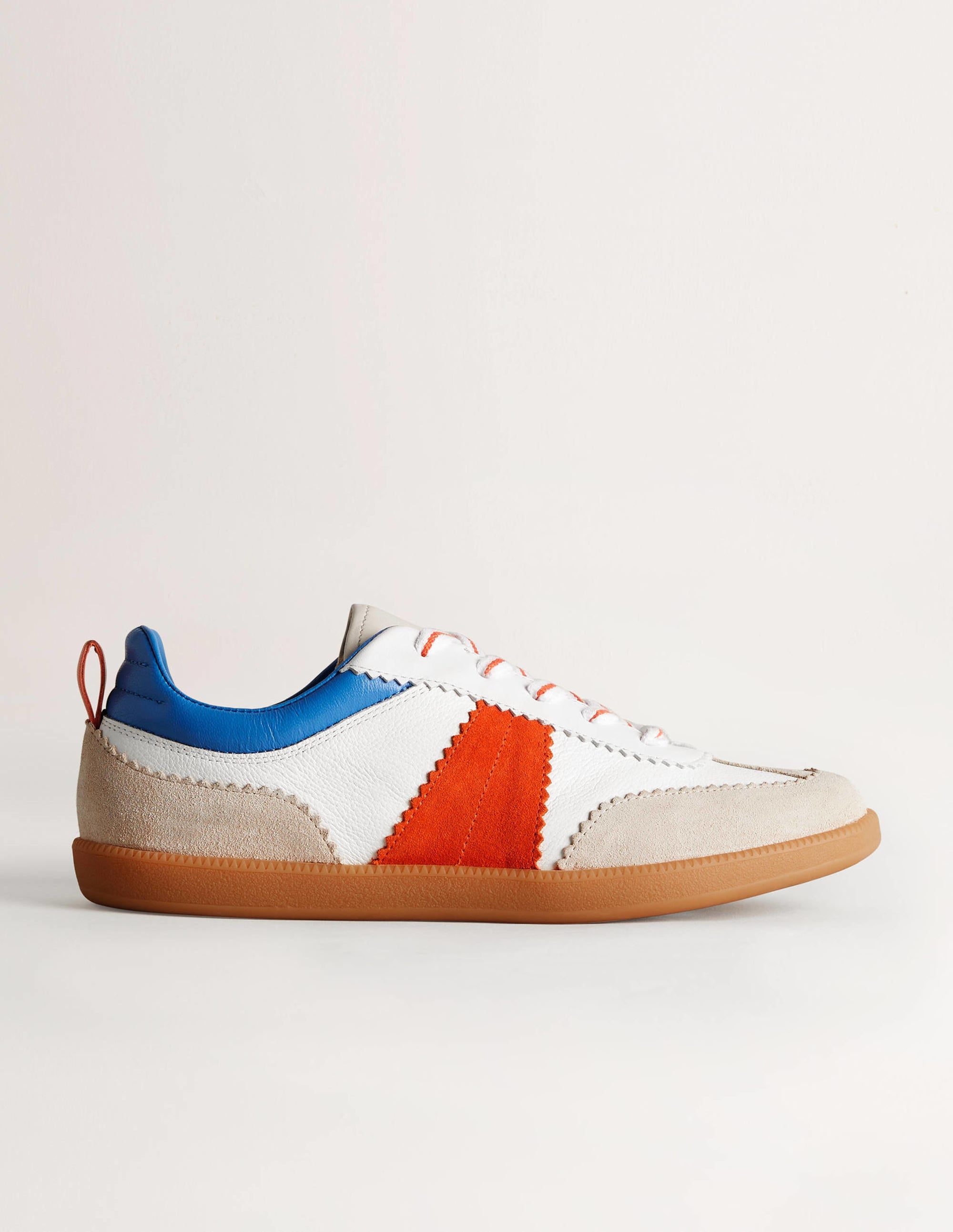 Erin Retro-Tennisschuhe-Raketenrot/Rivierablau - Image 1