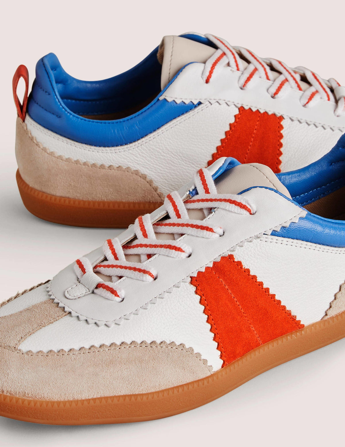 Erin Retro-Tennisschuhe-Raketenrot/Rivierablau-3