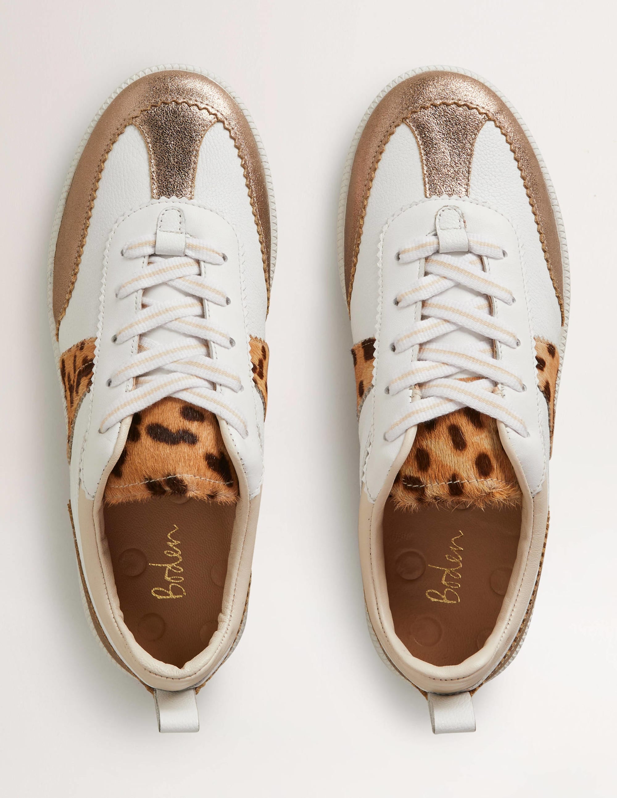 Erin Retro-Tennisschuhe-Gold-Metallic - Image 4
