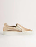 Baskets sans lacets-Doré métallisé