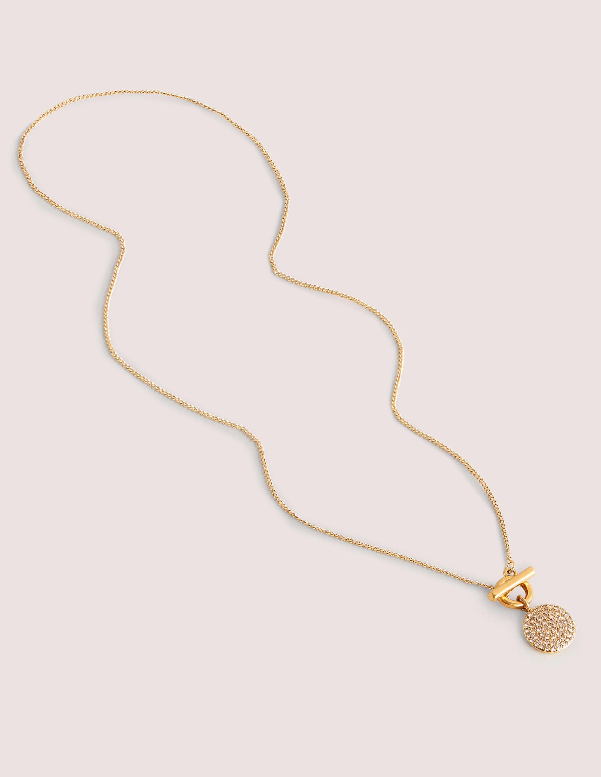Pavé-Kette mit Anhänger-Gold - Image 2