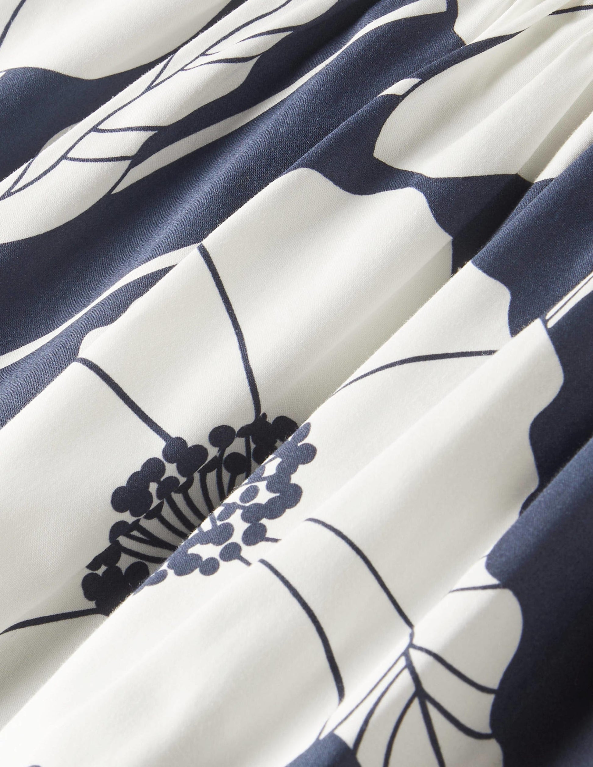 Violet Midikleid mit eckigem Ausschnitt-Navy, Elegante Weinranke-11