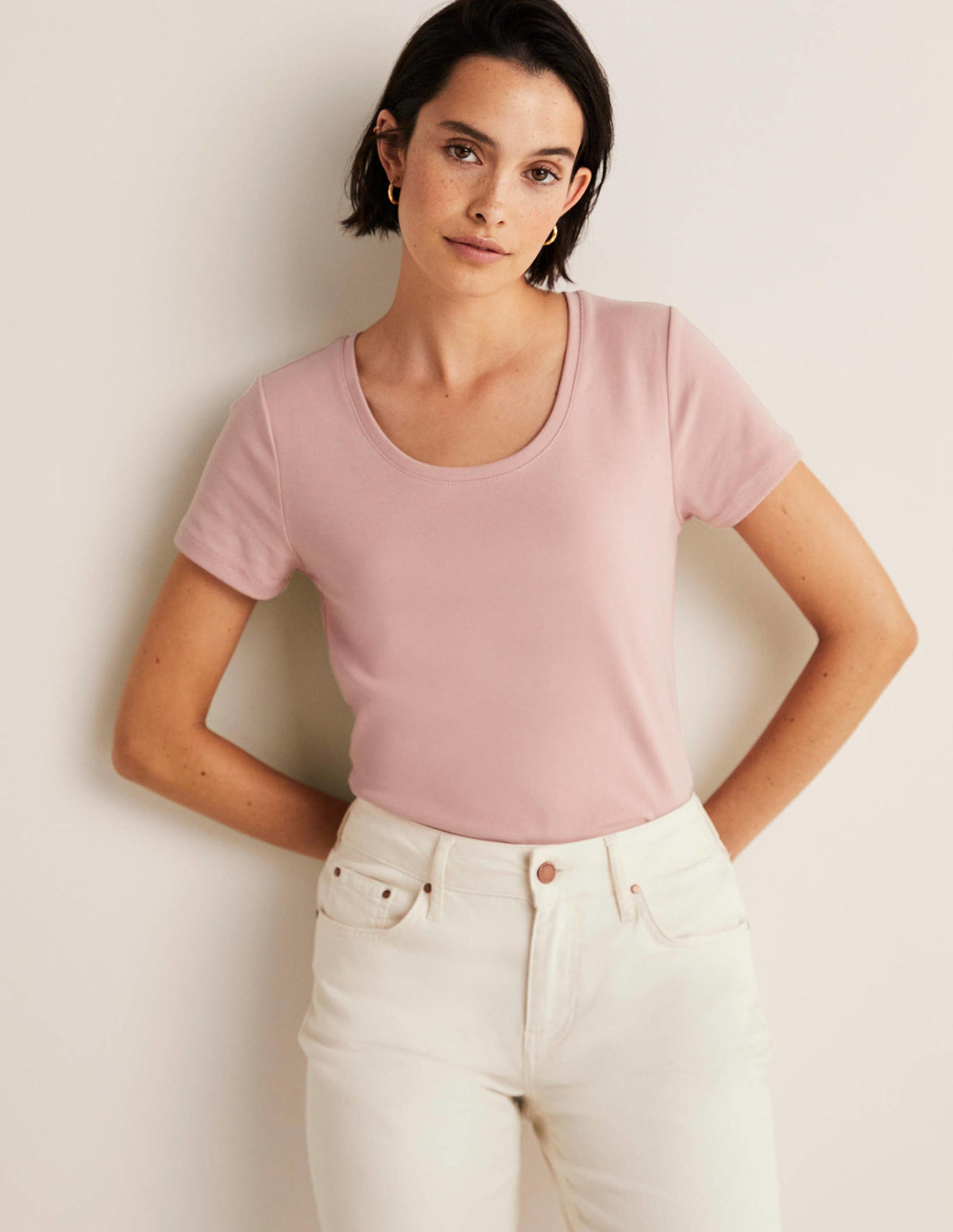 Kurzärmeliges Basic-T-Shirt-Milchshake - Image 5
