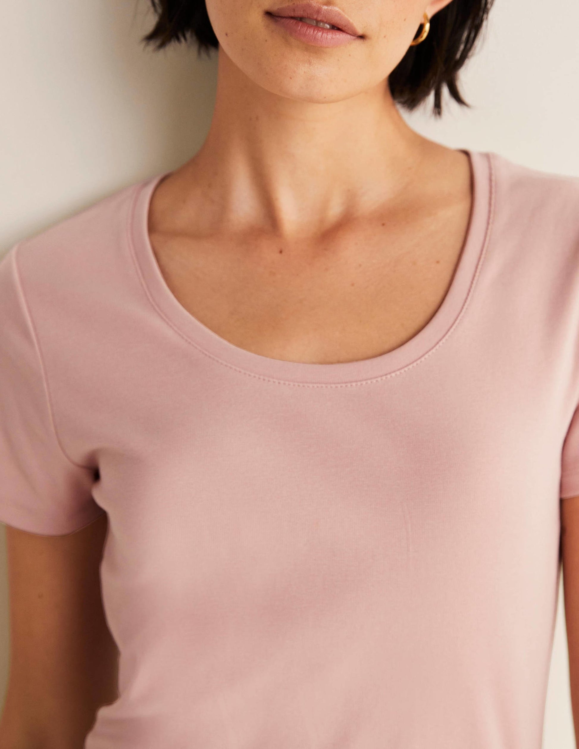 Kurzärmeliges Basic-T-Shirt-Milchshake-6