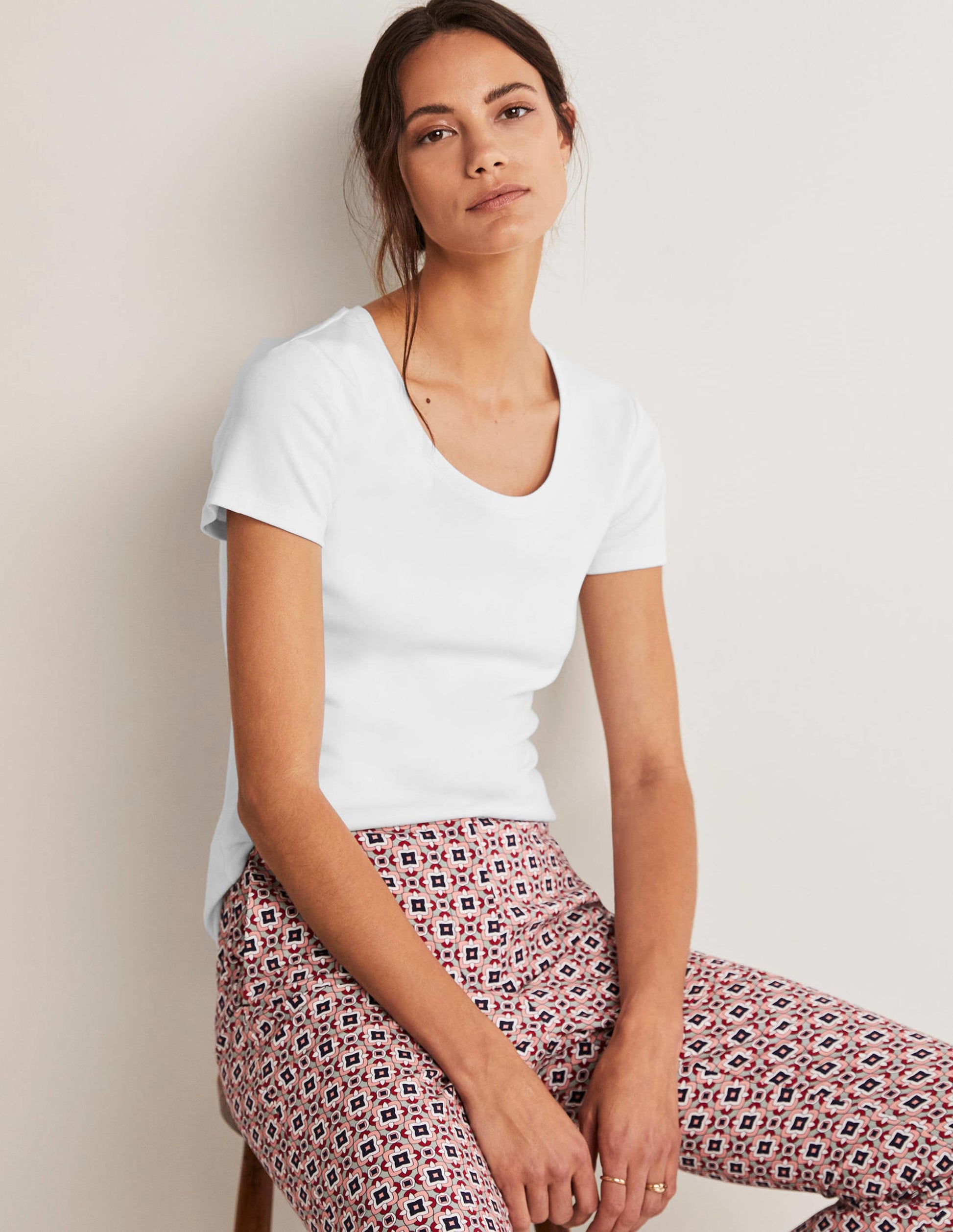Essential Short Sleeve T-Shirt-White-1