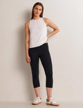 7/8-Jerseyleggings mit hoher Taille-Marineblau
