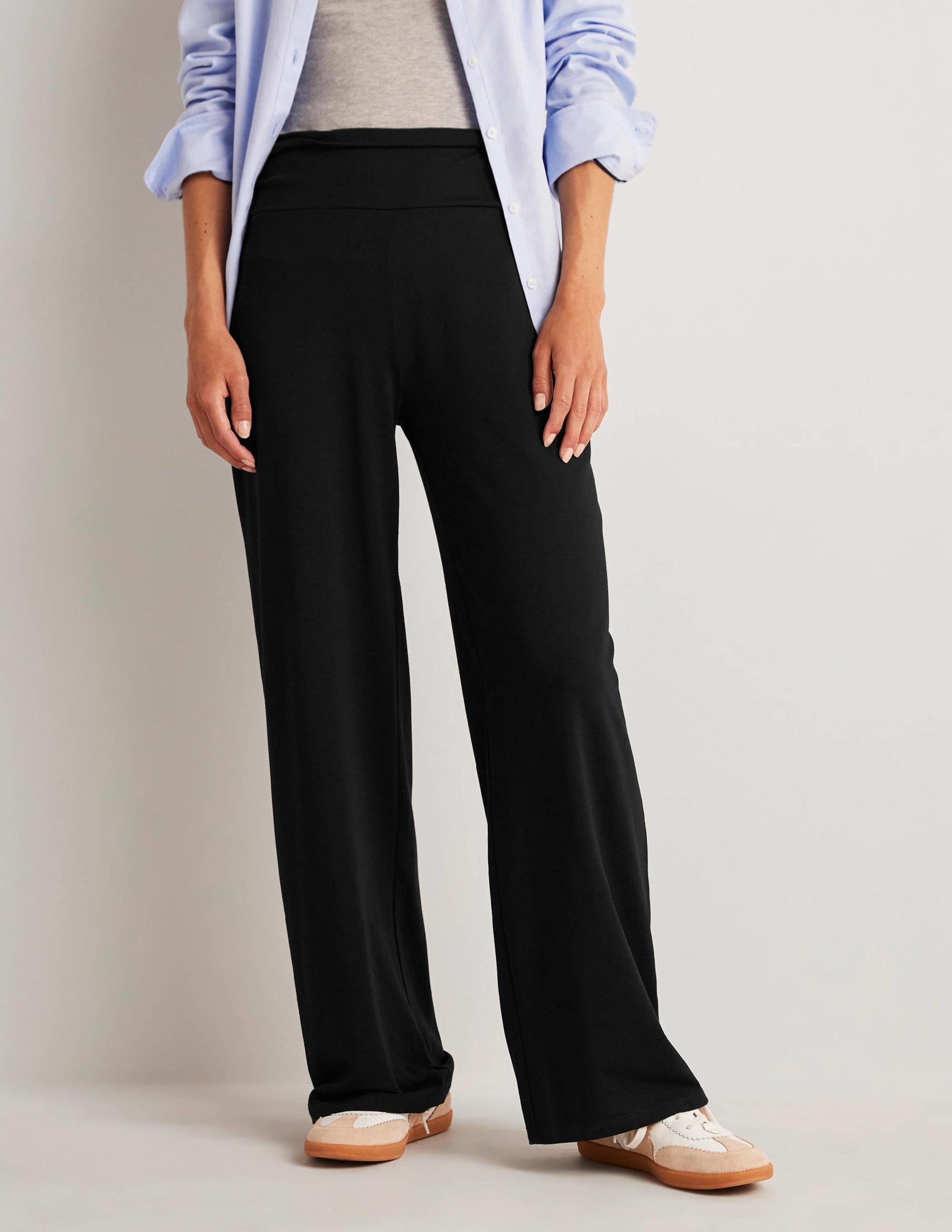 Jerseyhose mit weitem Bein-Schwarz - Image 8