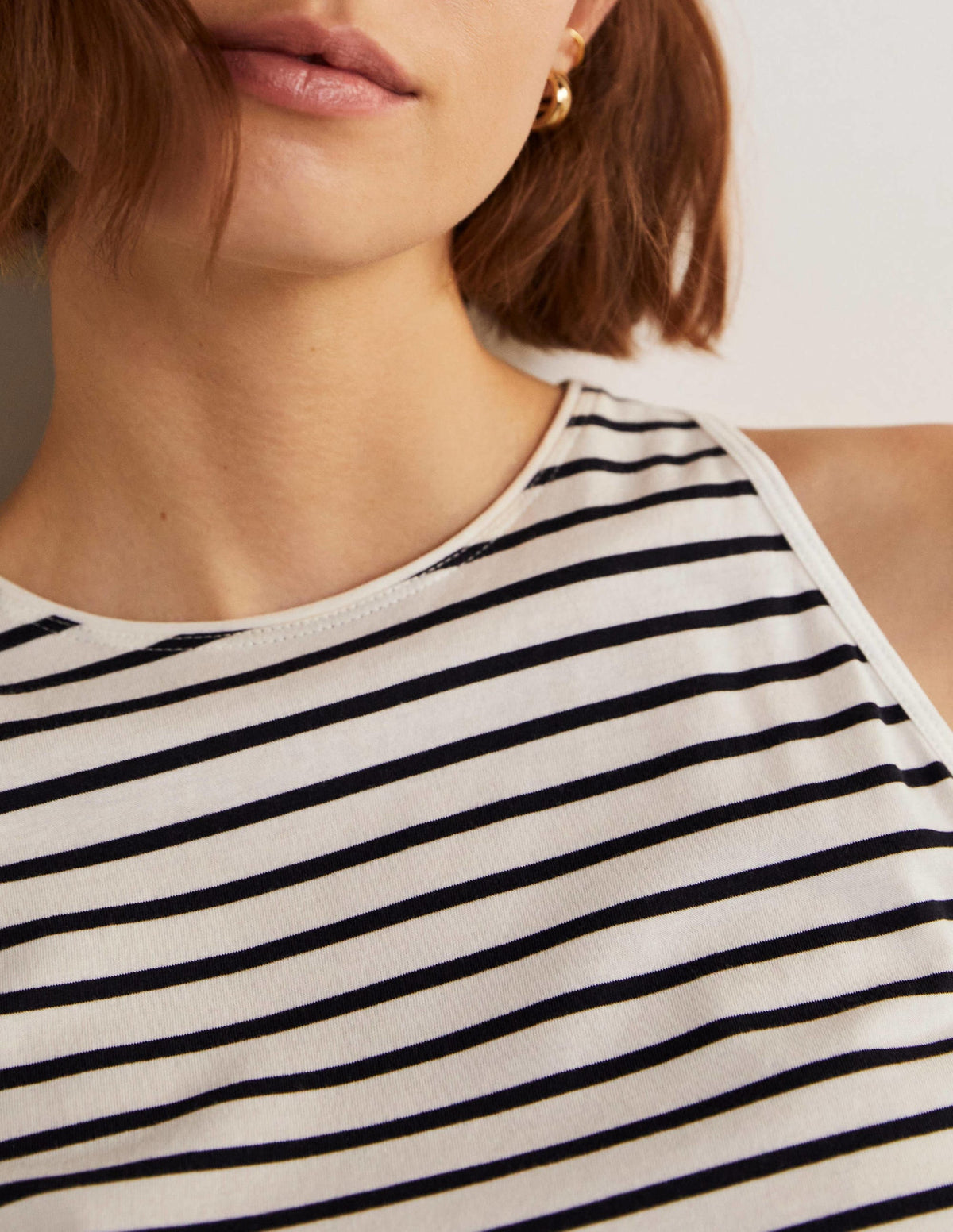 Arabella Jerseyoberteil-Naturweiß/Navy, Gestreift-6