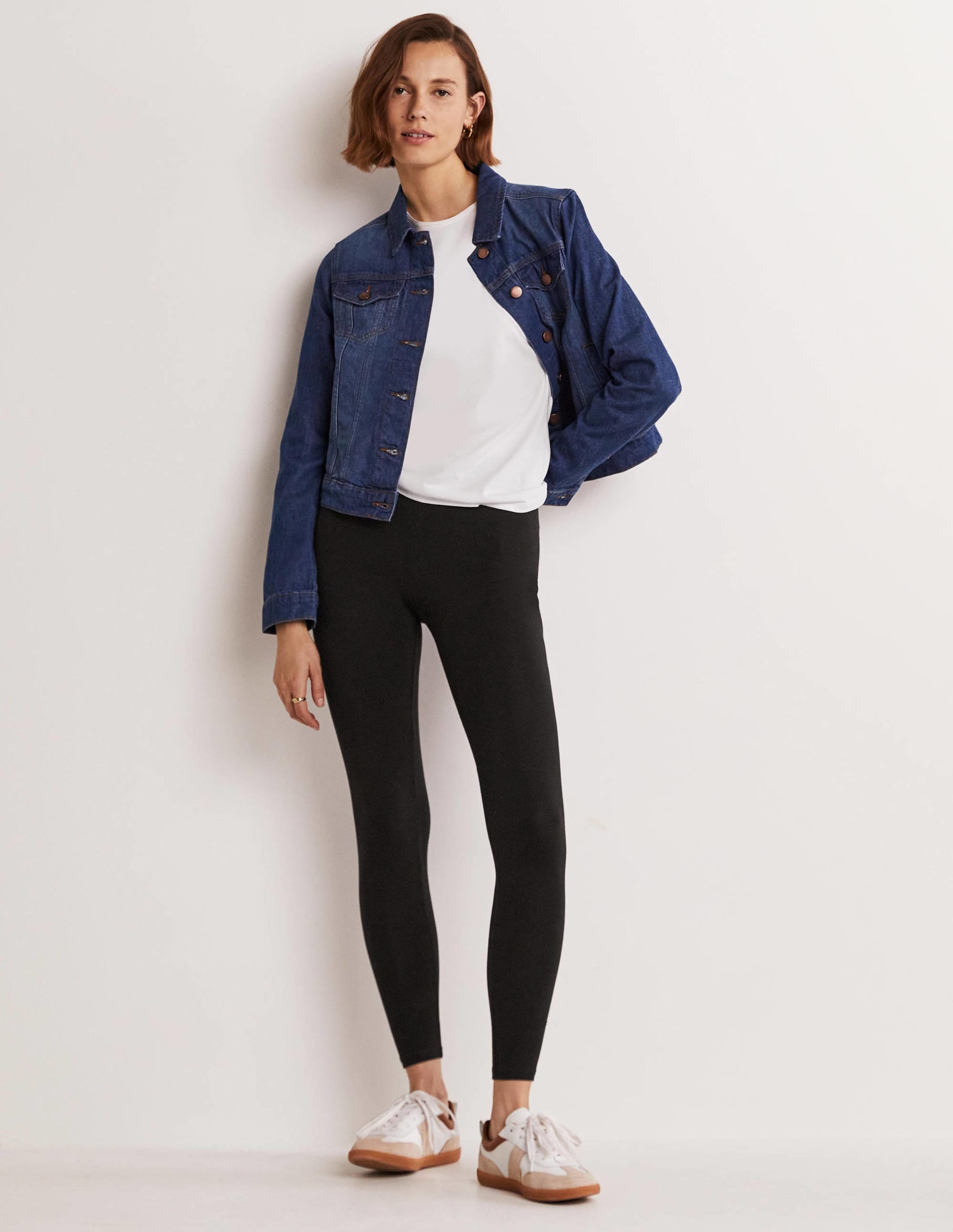 Jerseyleggings mit hoher Taille-Schwarz - Image 5