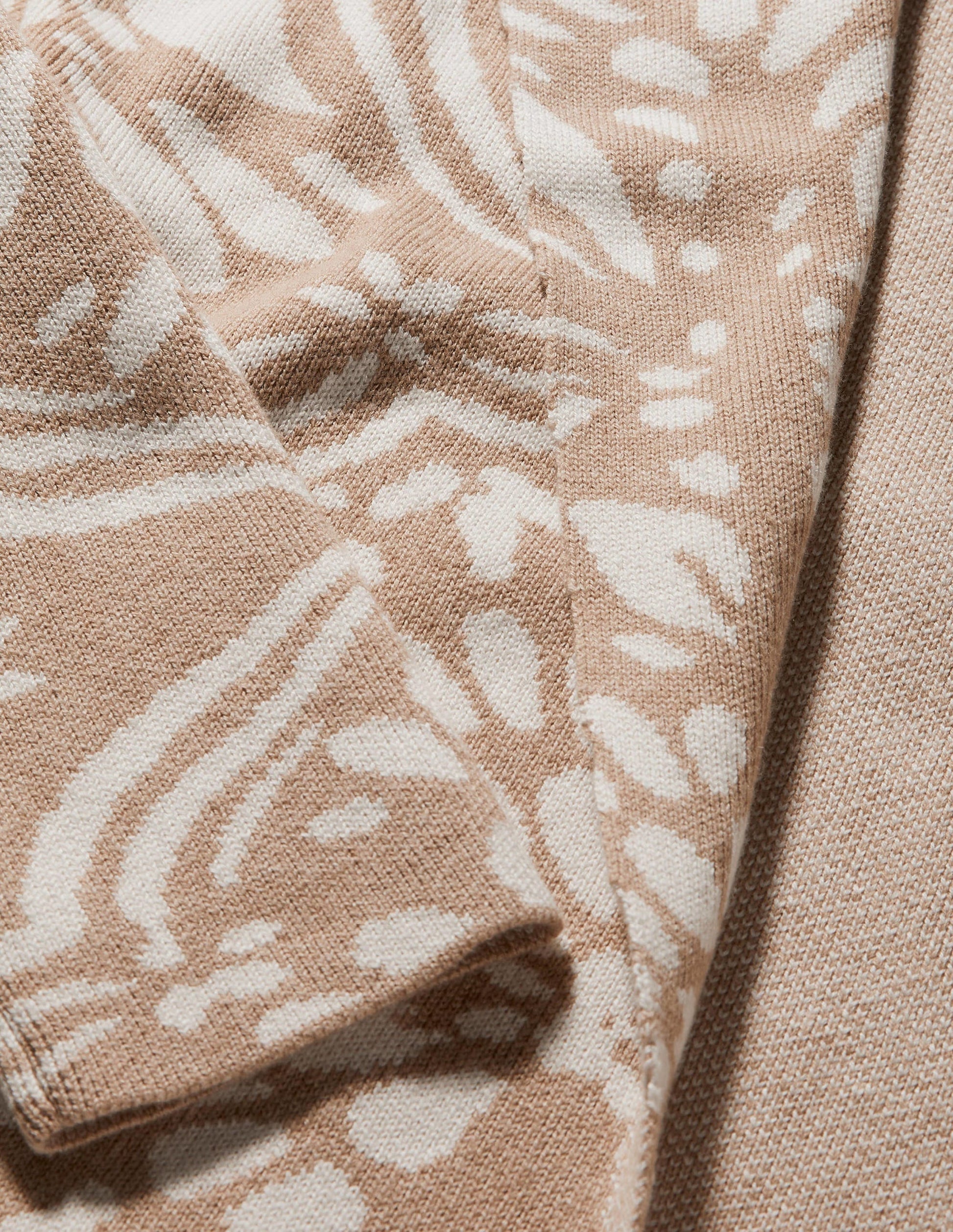 Langer Strick-Cardigan-Mausgrau, Orientalisches Diamantmuster-6